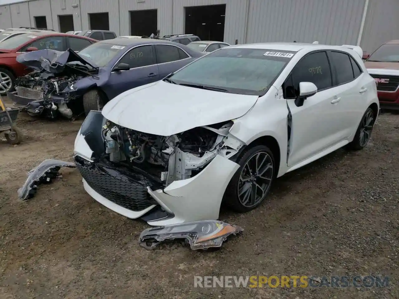 2 Photograph of a damaged car JTNA4MBE8M3125899 TOYOTA COROLLA 2021