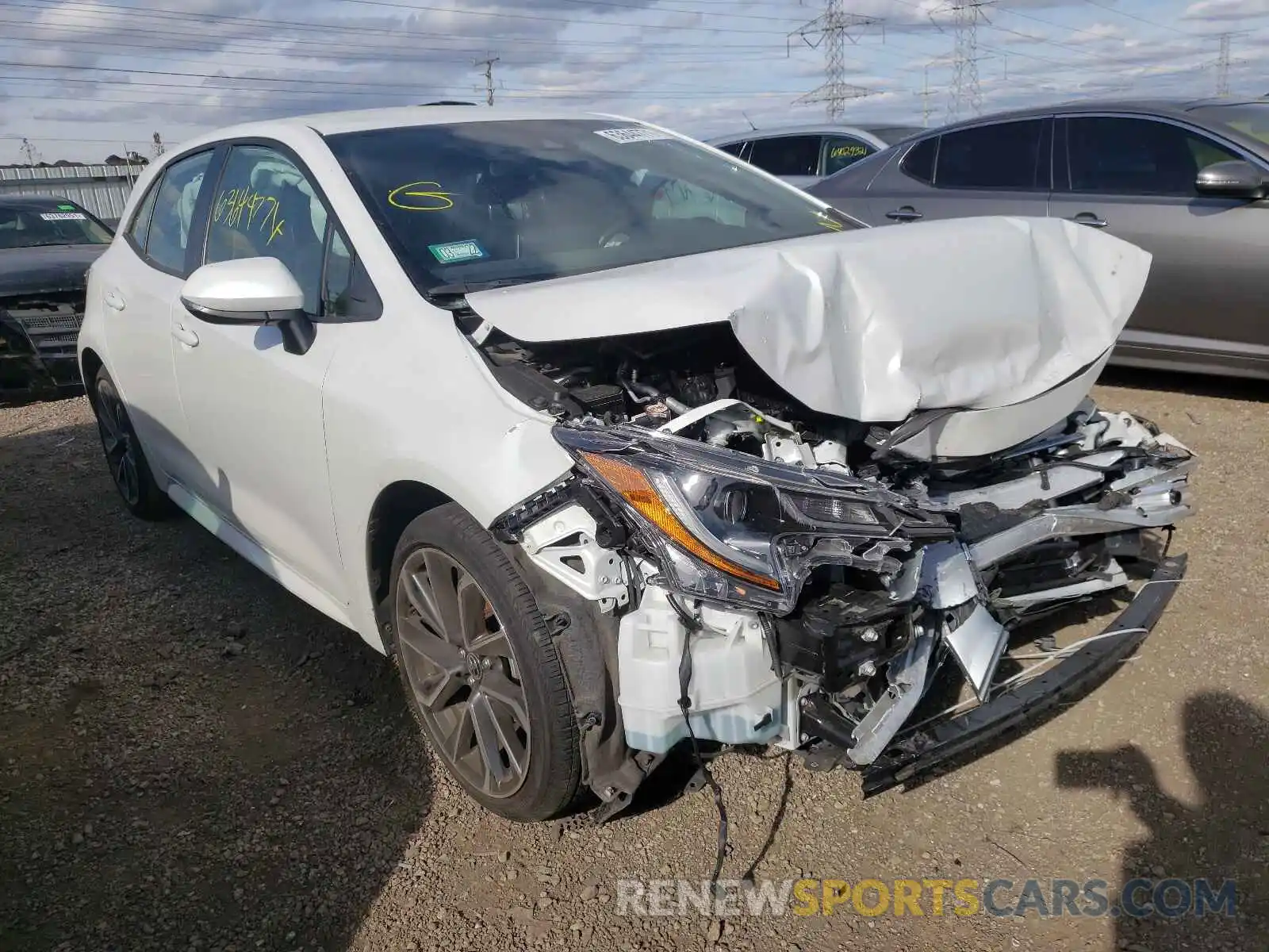 1 Photograph of a damaged car JTNA4MBEXM3108599 TOYOTA COROLLA 2021