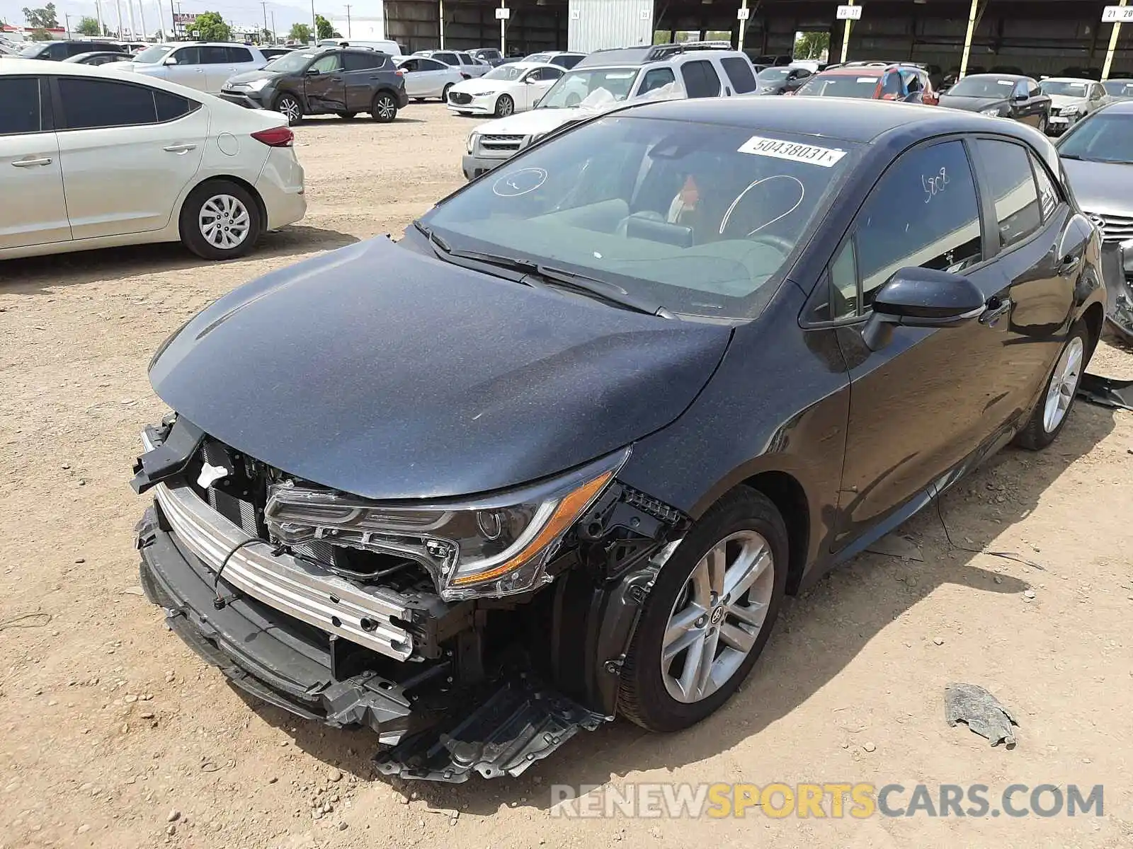 2 Photograph of a damaged car JTNB4MBE0M3127764 TOYOTA COROLLA 2021