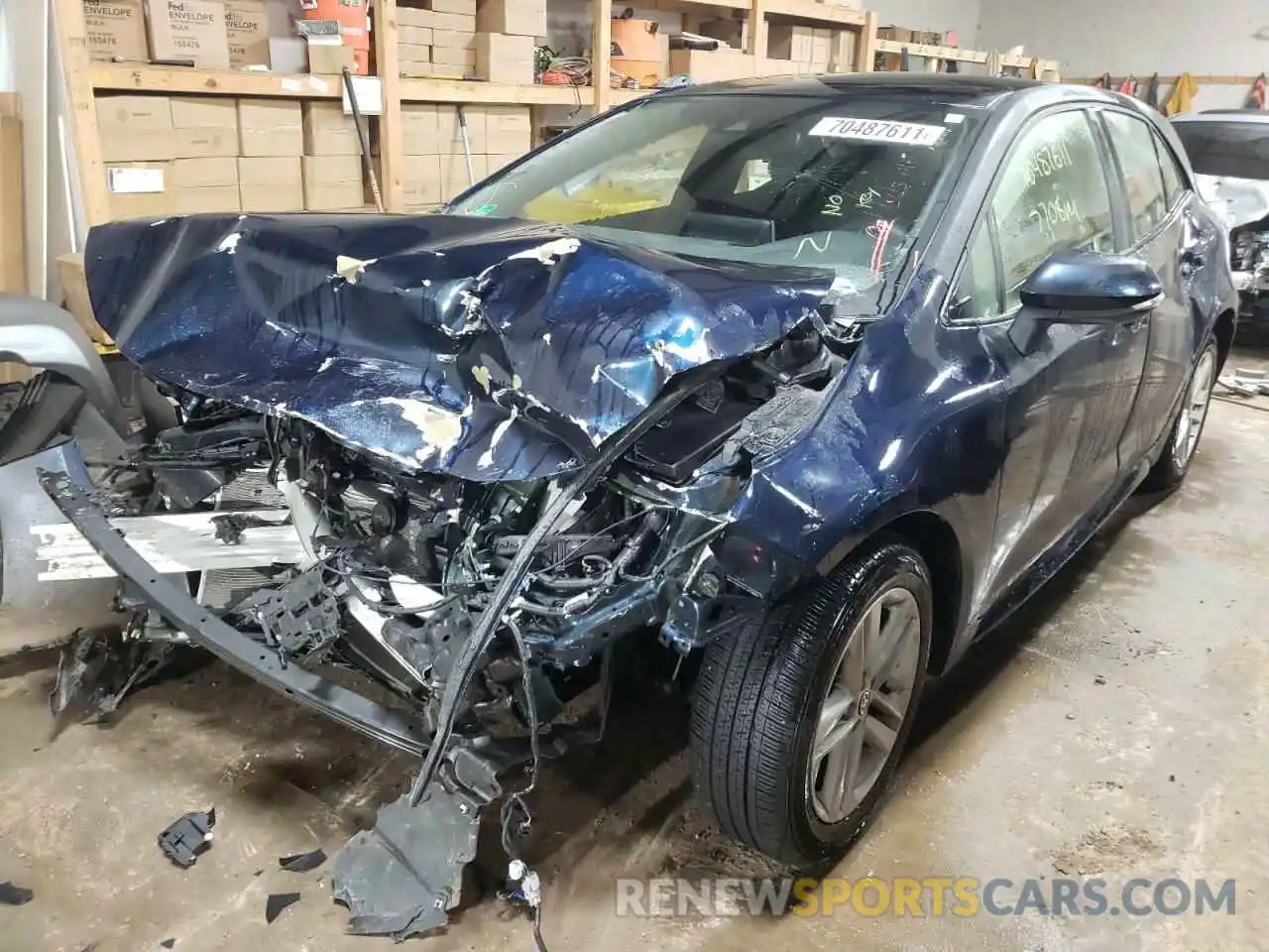 2 Photograph of a damaged car JTNB4MBE1M3108642 TOYOTA COROLLA 2021