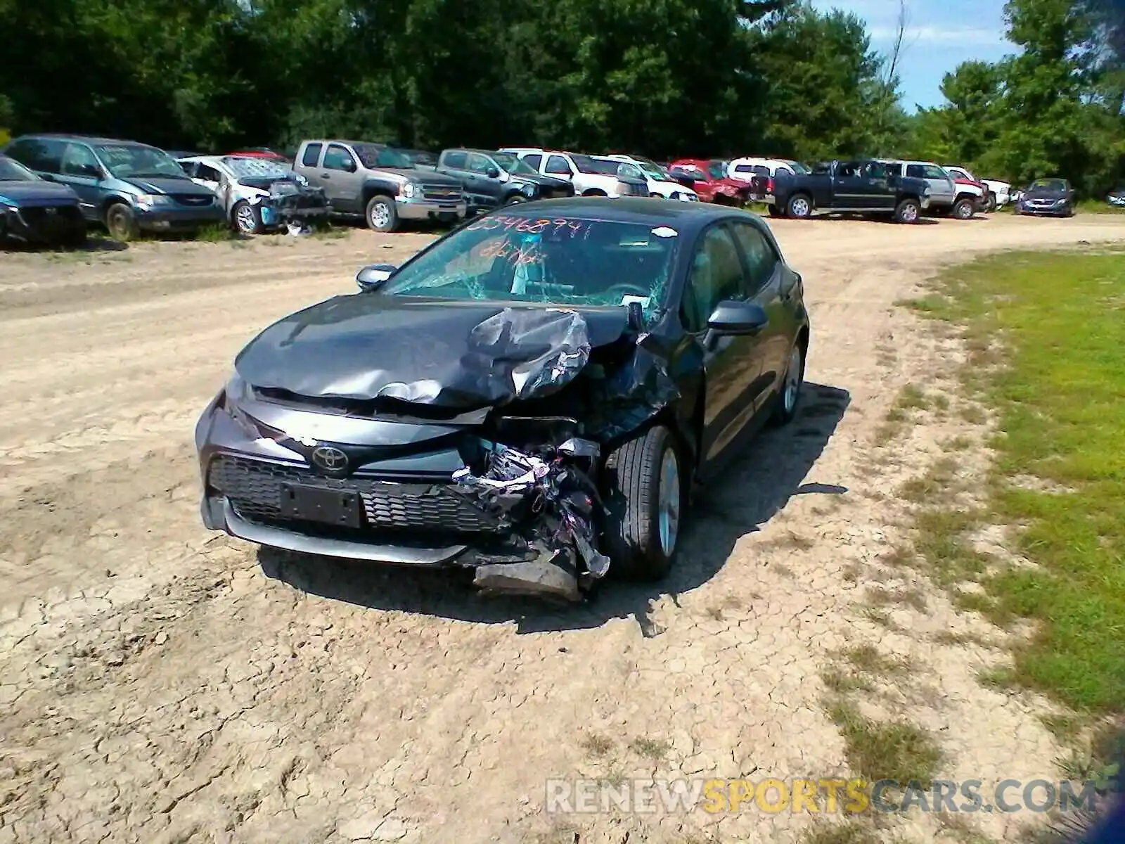 2 Photograph of a damaged car JTNB4MBE7M3133934 TOYOTA COROLLA 2021