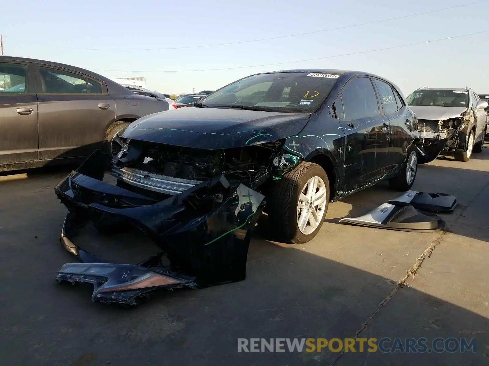 2 Photograph of a damaged car JTNB4MBE9M3106332 TOYOTA COROLLA 2021