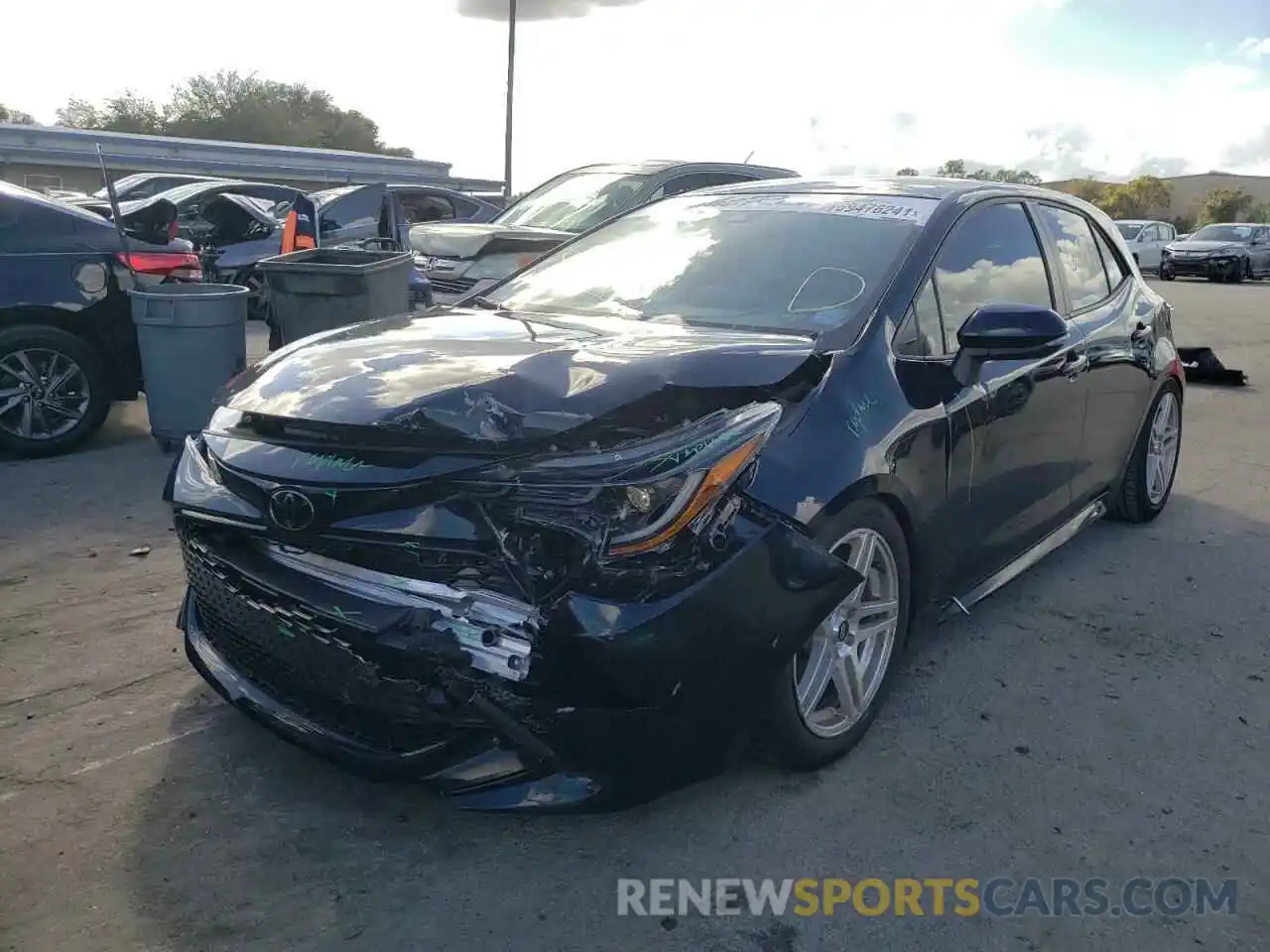 2 Photograph of a damaged car JTNB4MBE9M3116679 TOYOTA COROLLA 2021