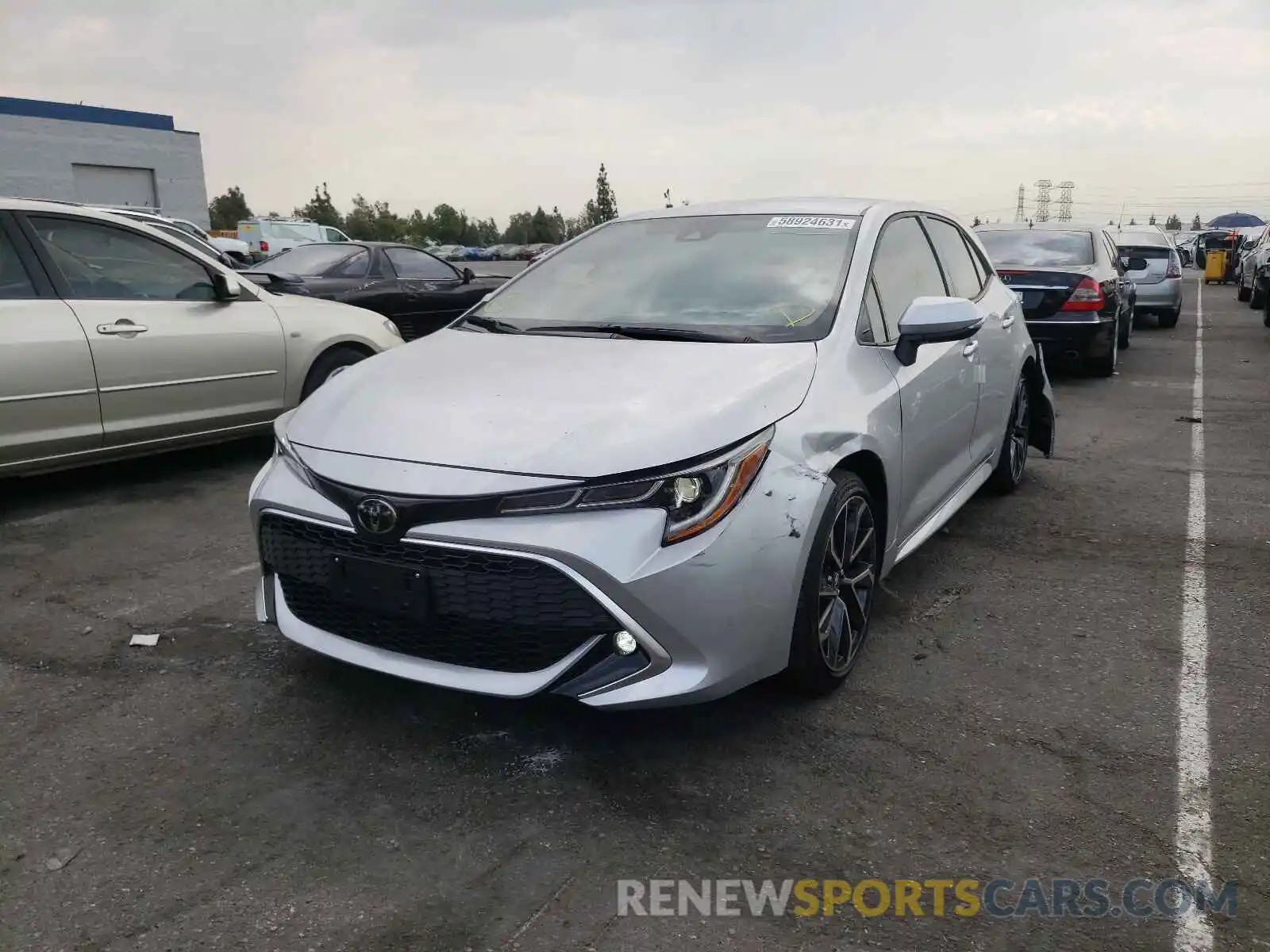 2 Photograph of a damaged car JTNC4MBE0M3139465 TOYOTA COROLLA 2021