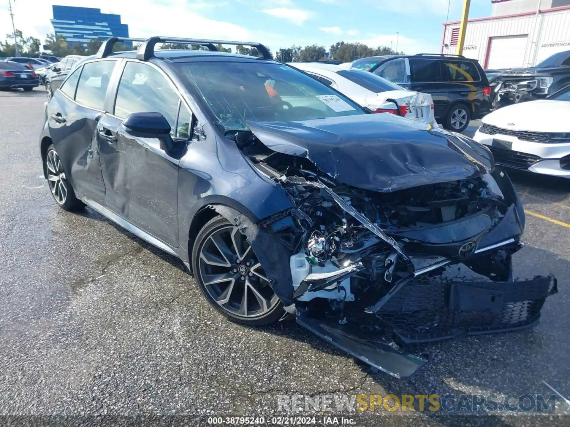 1 Photograph of a damaged car JTNC4MBE1M3124926 TOYOTA COROLLA 2021