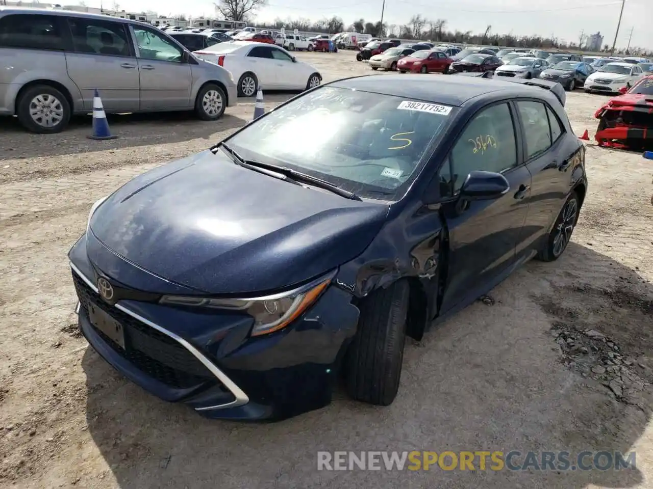 2 Photograph of a damaged car JTNC4MBE3M3119274 TOYOTA COROLLA 2021