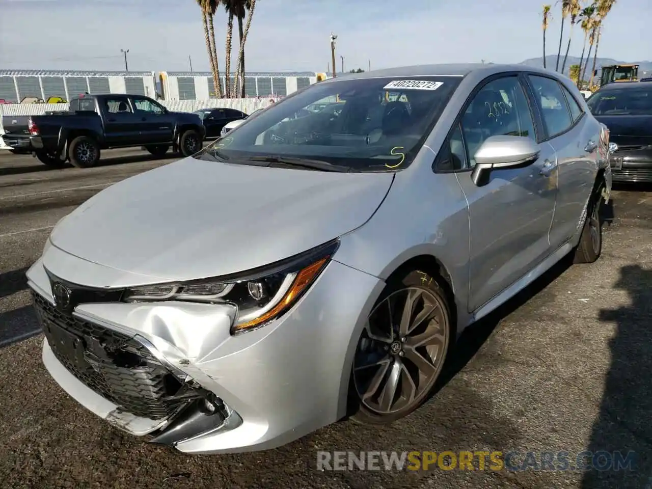 2 Photograph of a damaged car JTNC4MBE4M3107389 TOYOTA COROLLA 2021