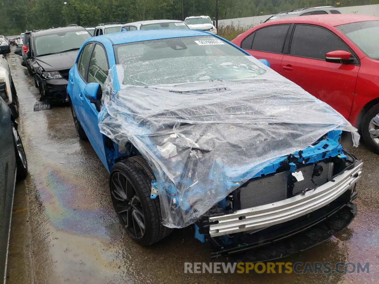 1 Photograph of a damaged car JTNC4MBE4M3121406 TOYOTA COROLLA 2021