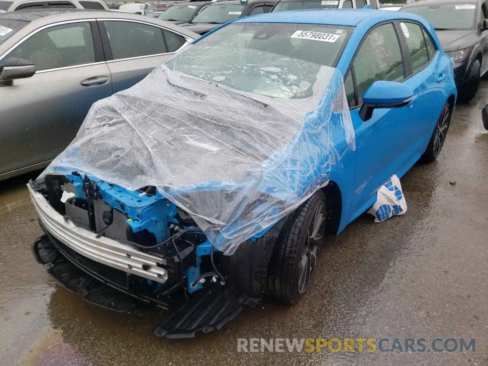 2 Photograph of a damaged car JTNC4MBE4M3121406 TOYOTA COROLLA 2021