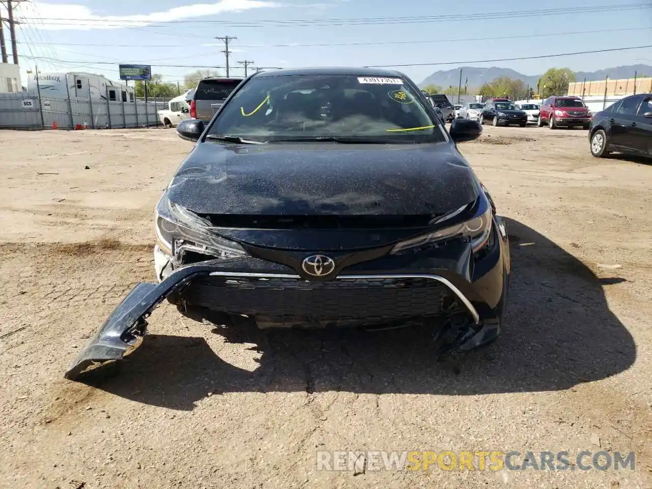 9 Photograph of a damaged car JTNC4MBE4M3124466 TOYOTA COROLLA 2021