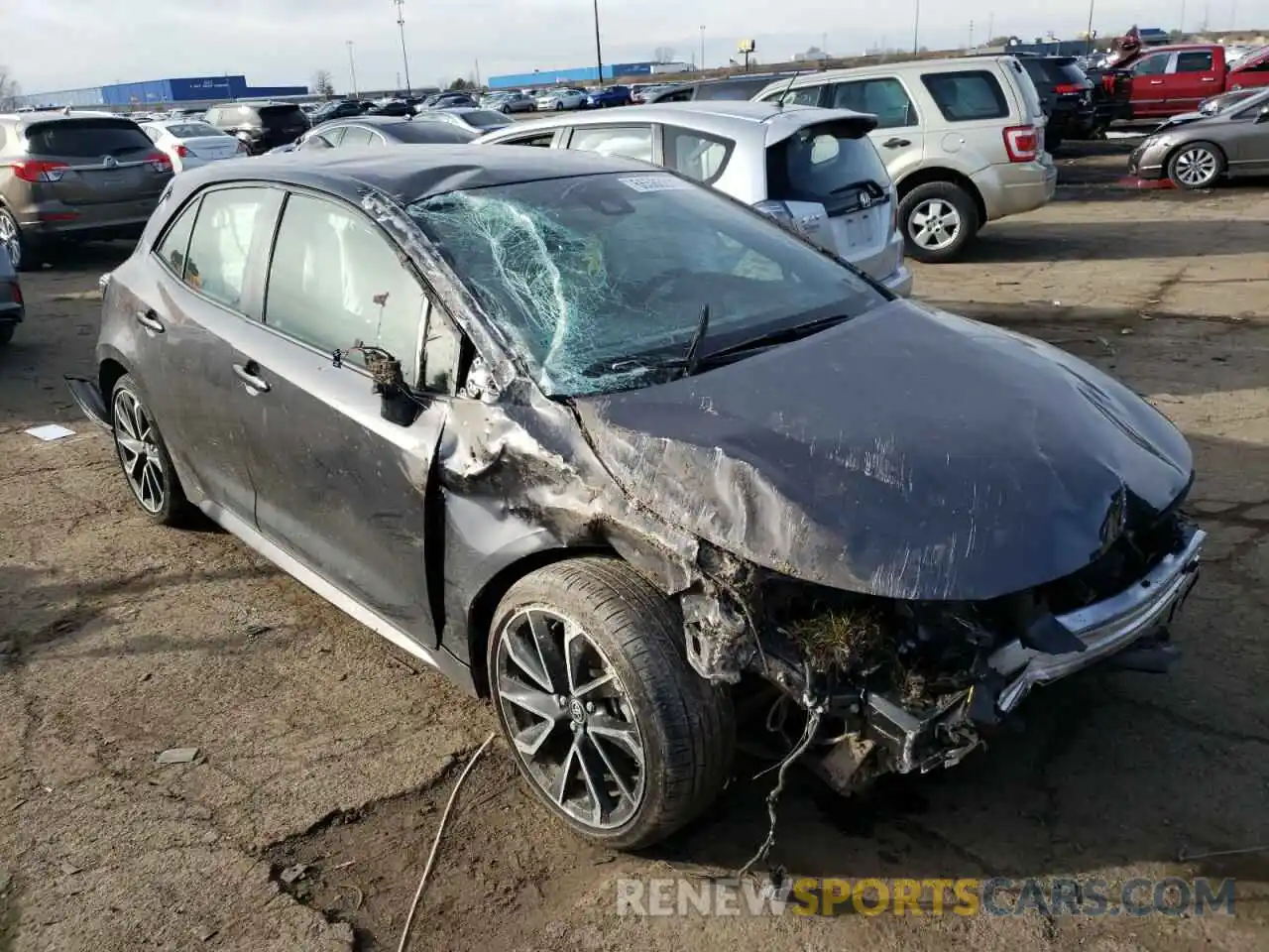 1 Photograph of a damaged car JTNC4MBE5M3110883 TOYOTA COROLLA 2021