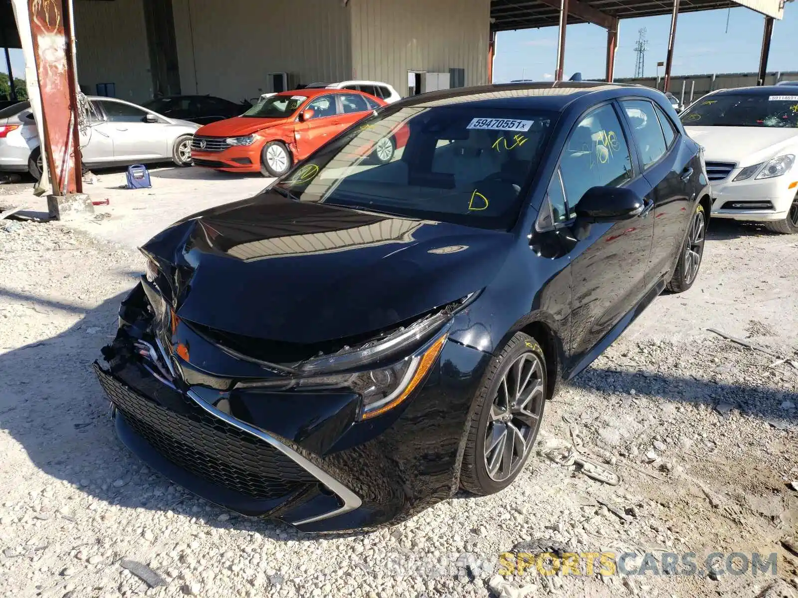 2 Photograph of a damaged car JTNC4MBE5M3137145 TOYOTA COROLLA 2021