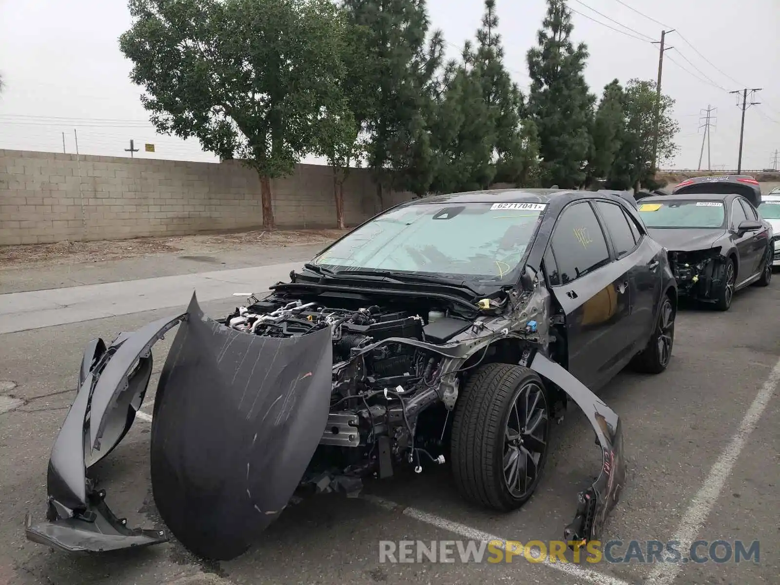 2 Photograph of a damaged car JTNC4MBE6M3106373 TOYOTA COROLLA 2021