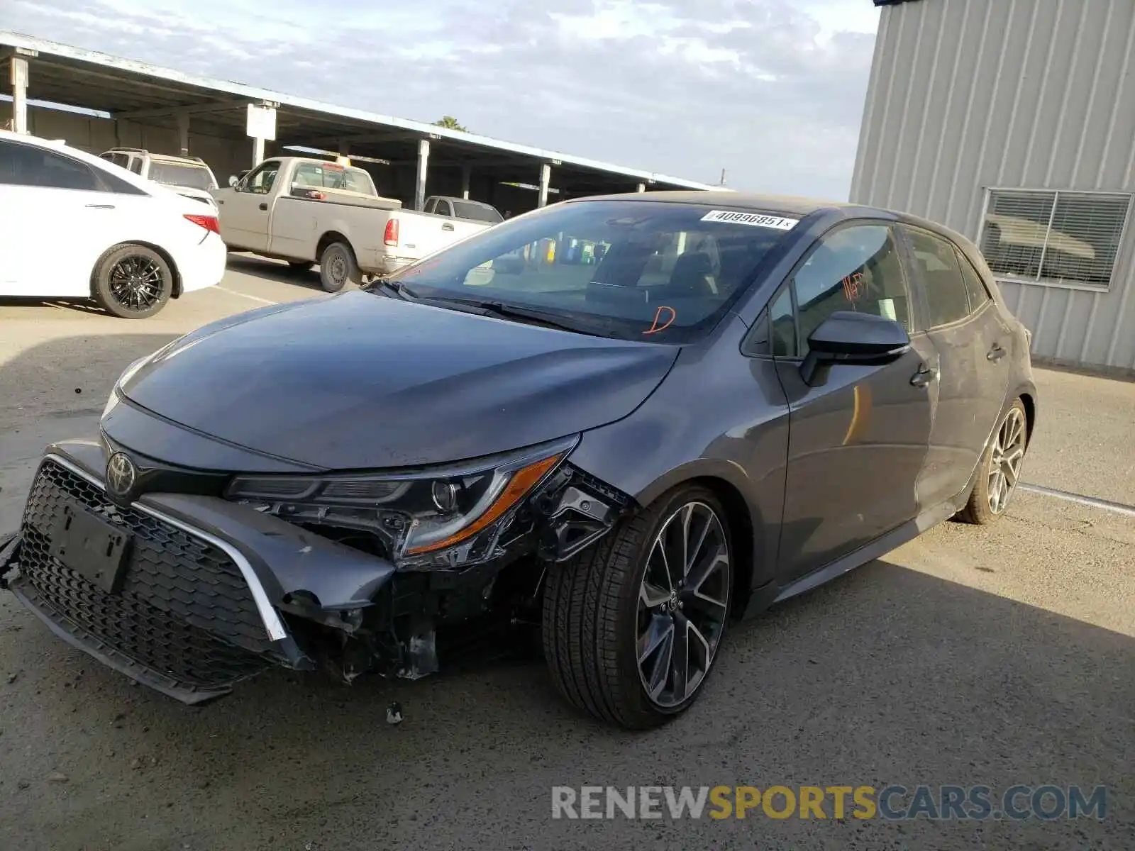 2 Photograph of a damaged car JTNC4MBE6M3110746 TOYOTA COROLLA 2021