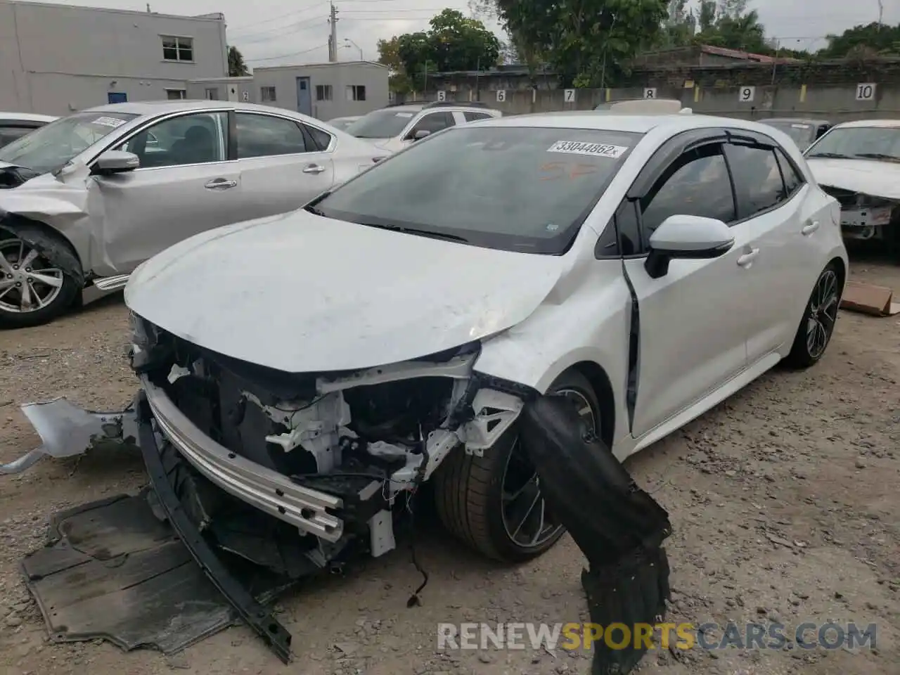 2 Photograph of a damaged car JTNC4MBE7M3123036 TOYOTA COROLLA 2021