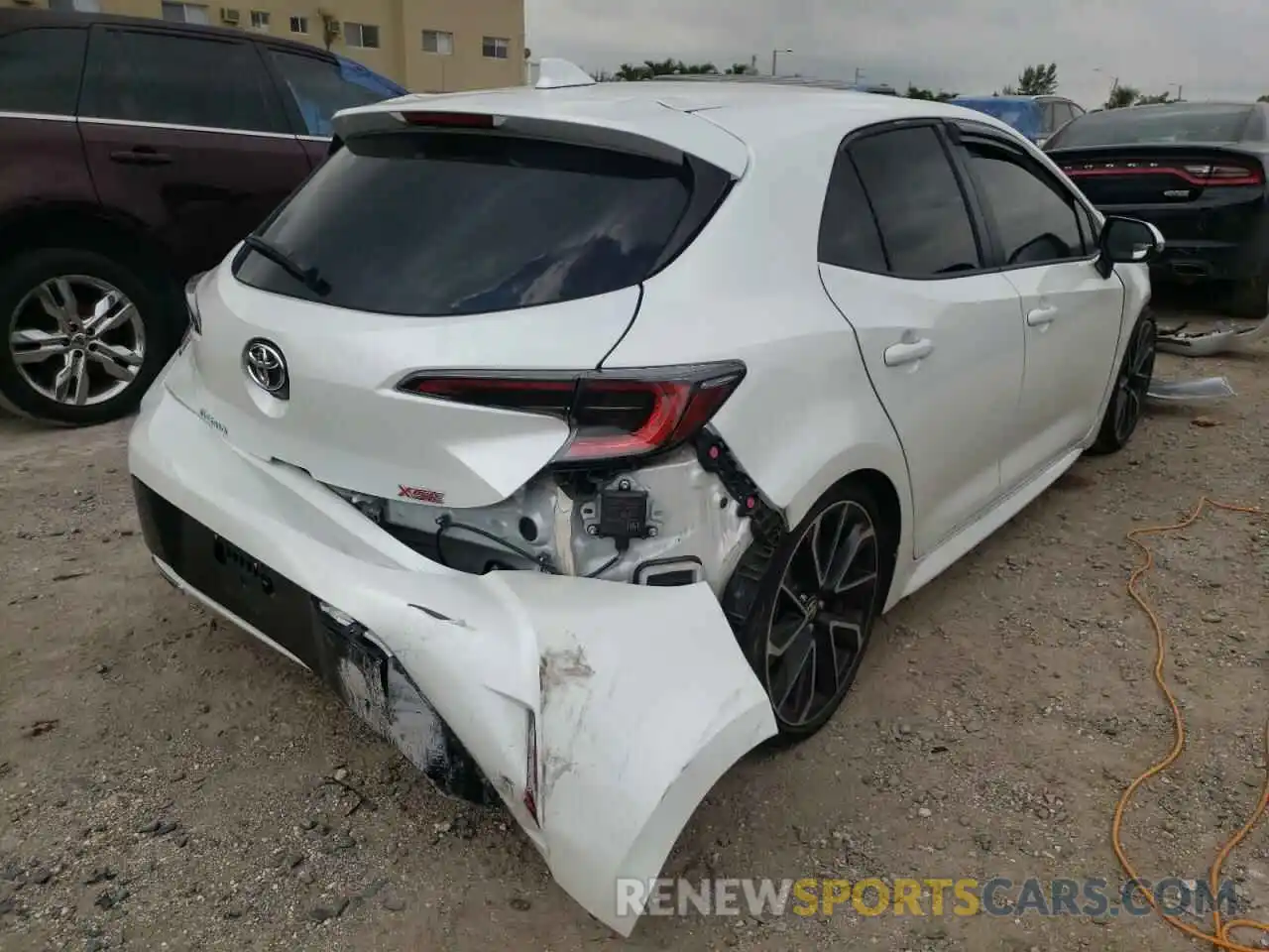 4 Photograph of a damaged car JTNC4MBE7M3123036 TOYOTA COROLLA 2021