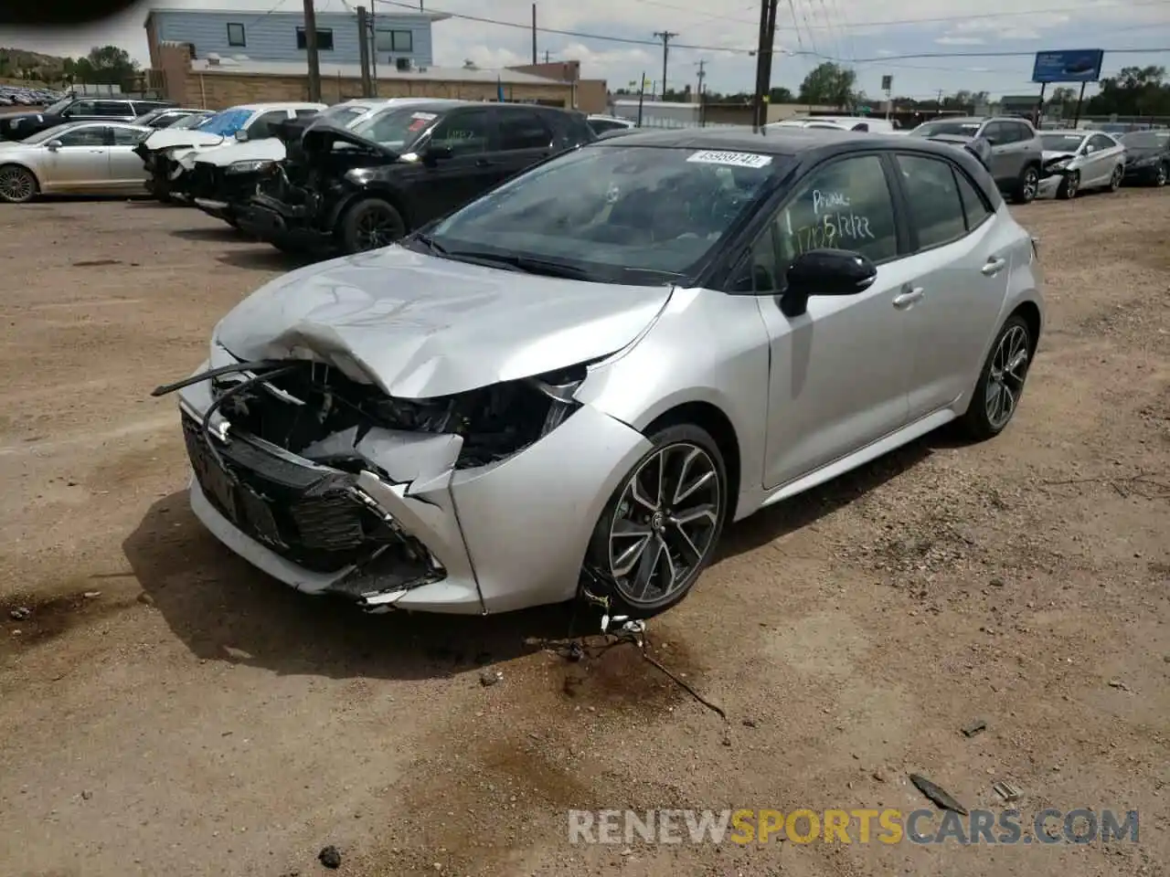 2 Photograph of a damaged car JTNC4MBE7M3133579 TOYOTA COROLLA 2021