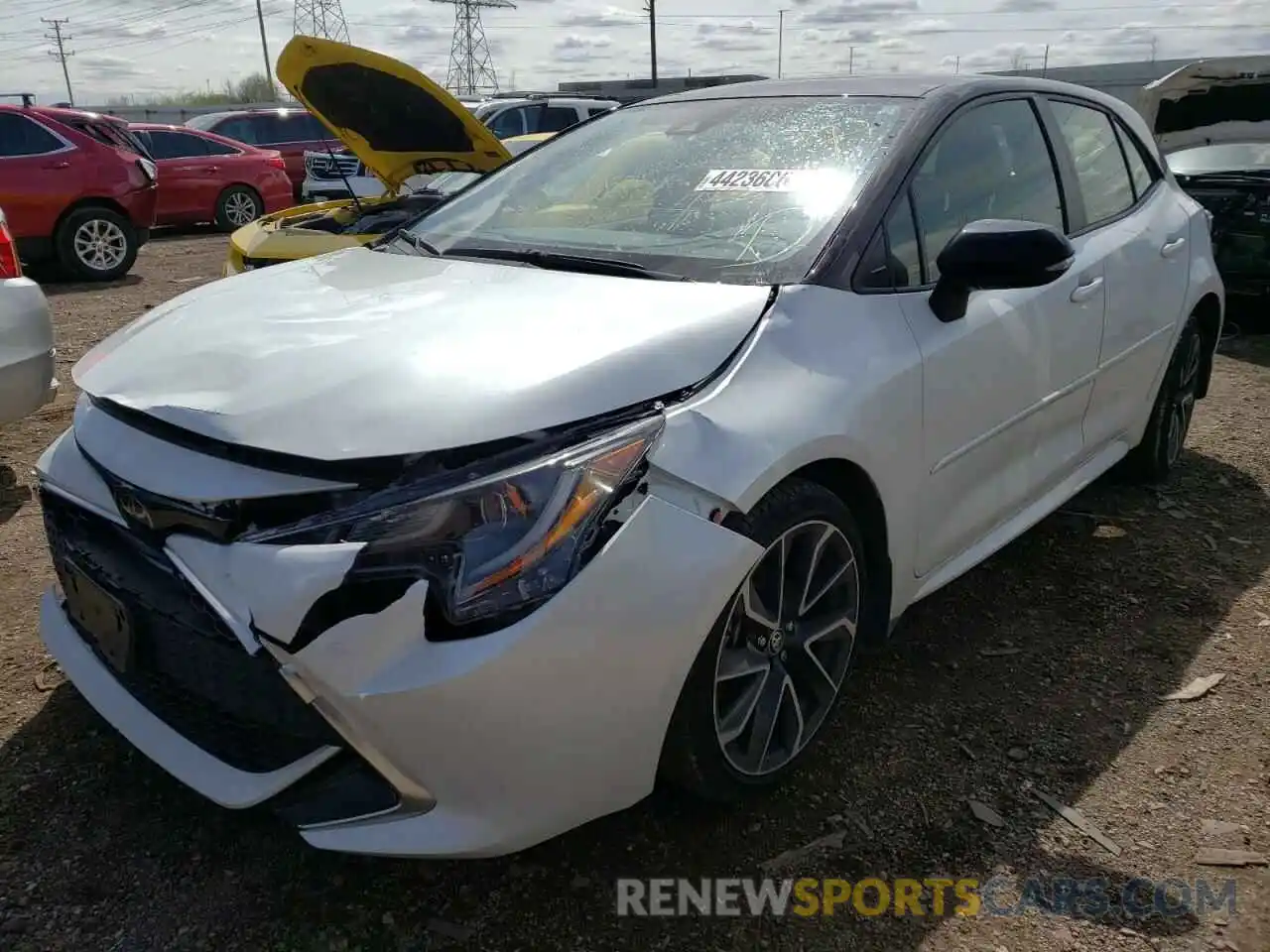 2 Photograph of a damaged car JTNC4MBE8M3122462 TOYOTA COROLLA 2021