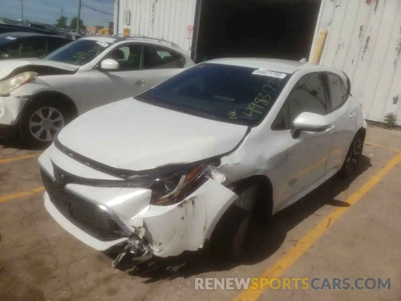 2 Photograph of a damaged car JTNC4MBE9M3106416 TOYOTA COROLLA 2021