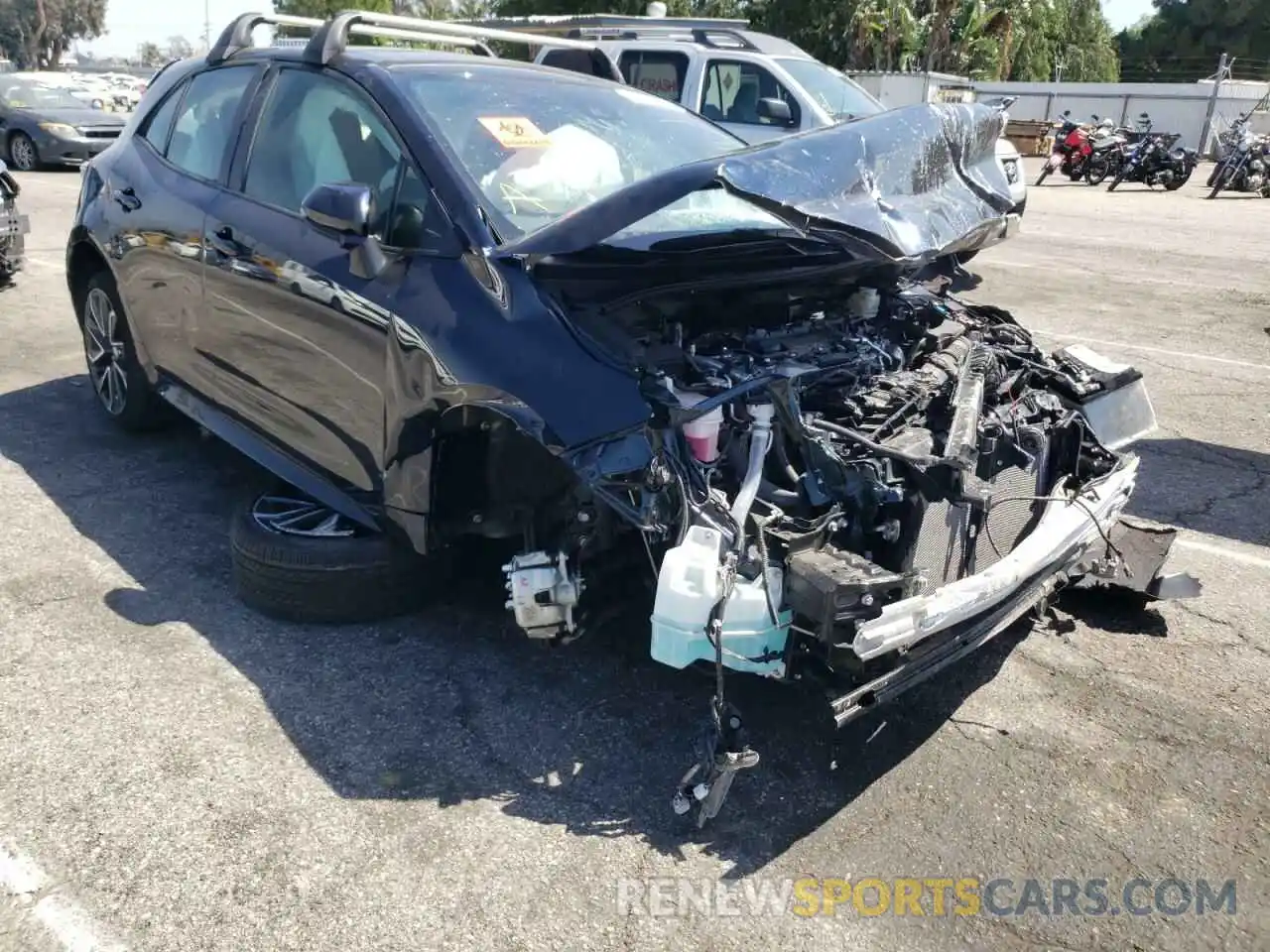 1 Photograph of a damaged car JTNC4MBE9M3121952 TOYOTA COROLLA 2021