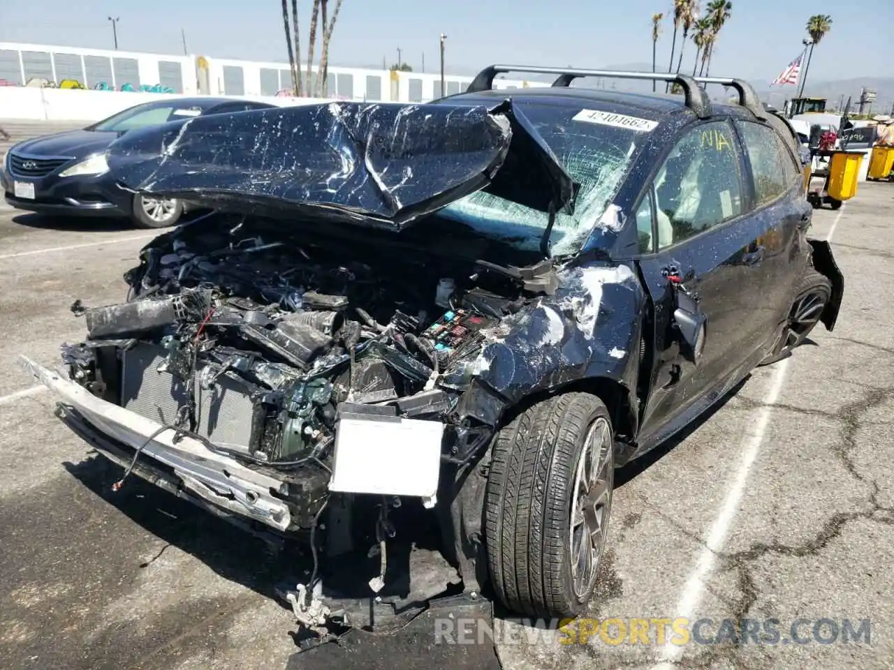 2 Photograph of a damaged car JTNC4MBE9M3121952 TOYOTA COROLLA 2021