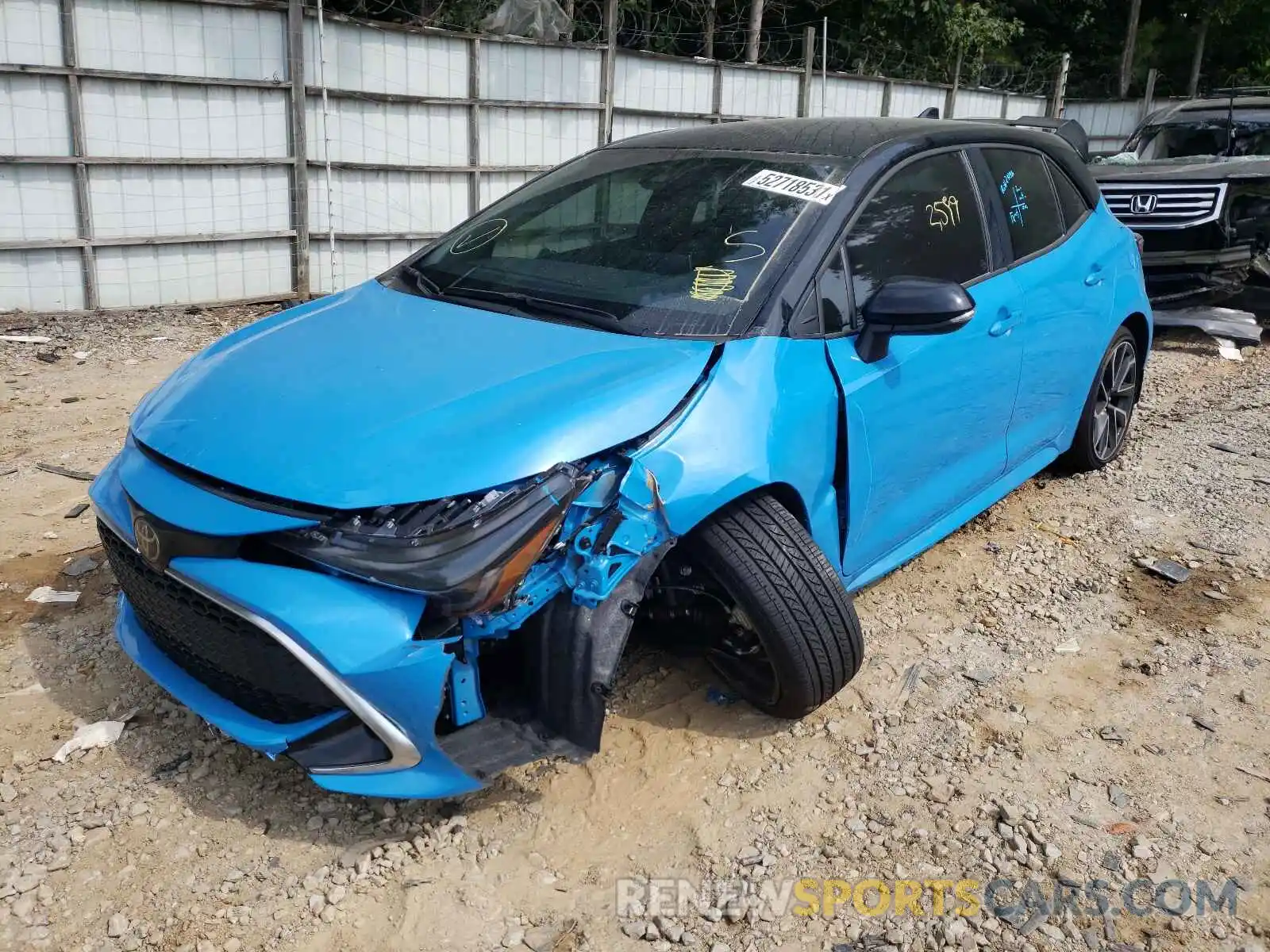 2 Photograph of a damaged car JTNC4MBEXM3129607 TOYOTA COROLLA 2021