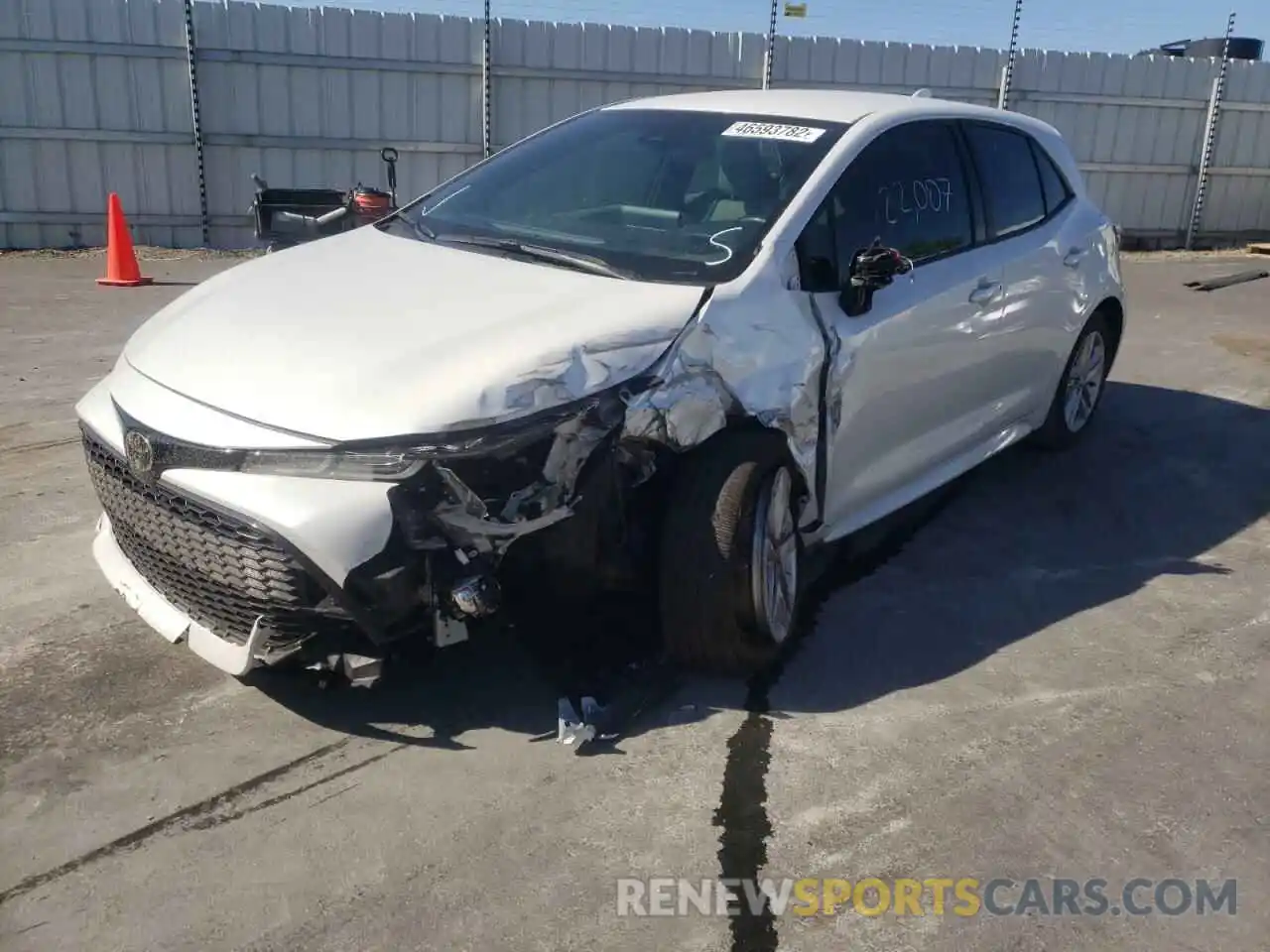 2 Photograph of a damaged car JTND4MBE0M3111220 TOYOTA COROLLA 2021