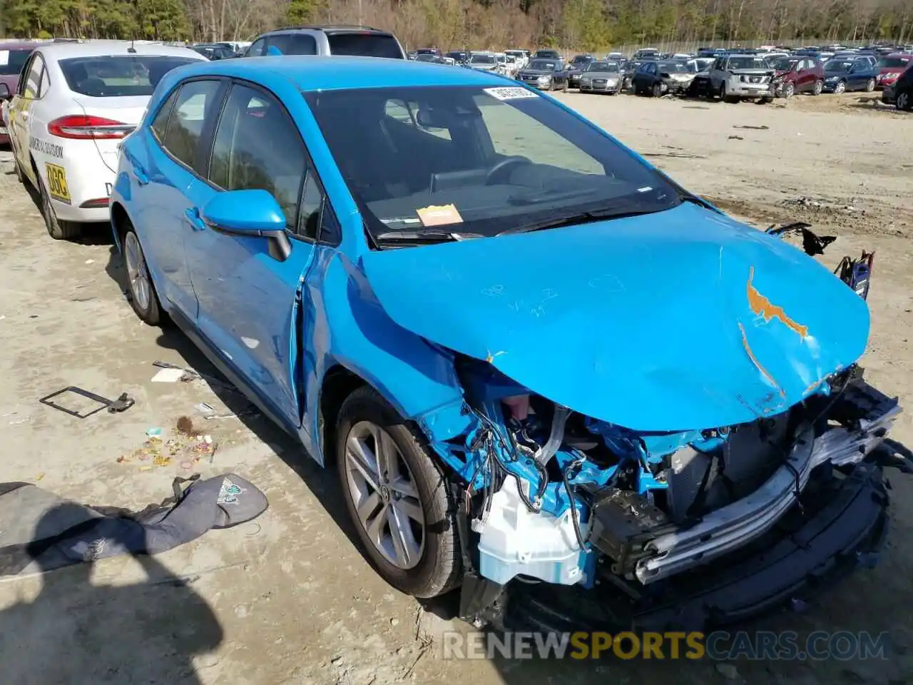 1 Photograph of a damaged car JTND4MBE0M3138322 TOYOTA COROLLA 2021