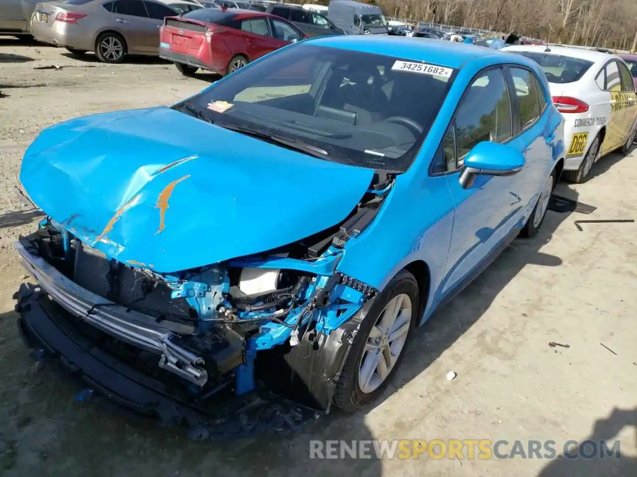 2 Photograph of a damaged car JTND4MBE0M3138322 TOYOTA COROLLA 2021