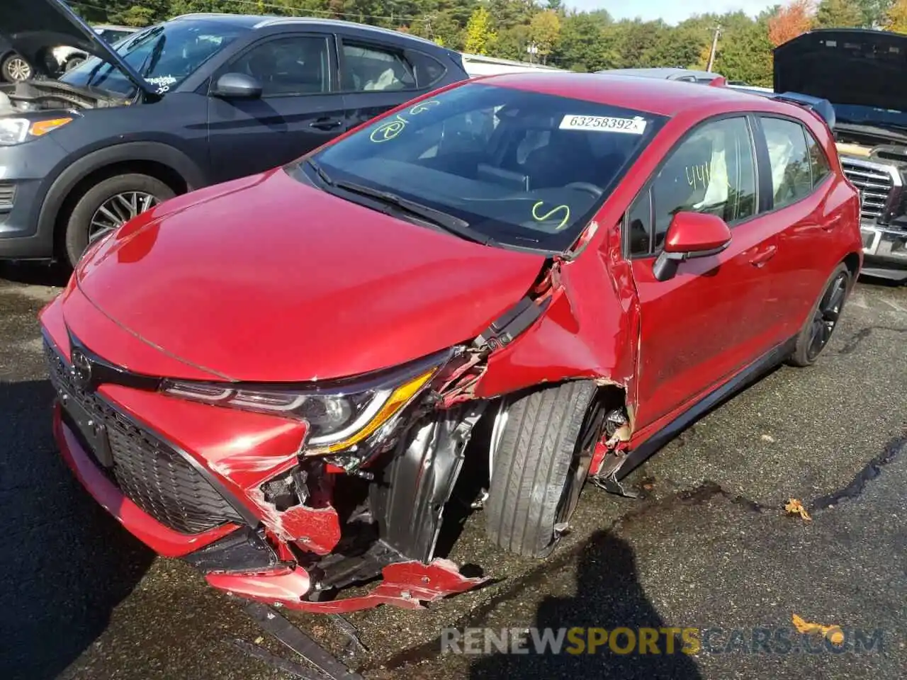 2 Photograph of a damaged car JTND4MBE1M3105555 TOYOTA COROLLA 2021