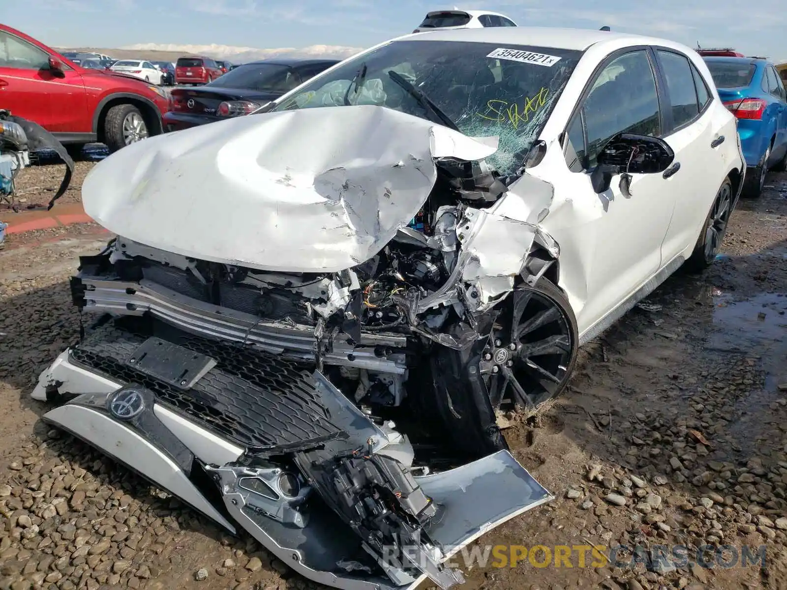 2 Photograph of a damaged car JTND4MBE1M3107273 TOYOTA COROLLA 2021