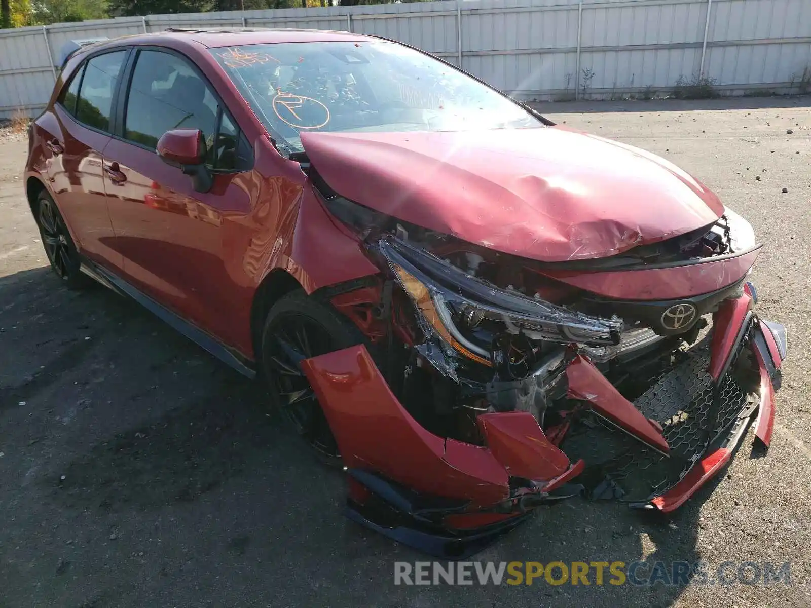 1 Photograph of a damaged car JTND4MBE1M3111081 TOYOTA COROLLA 2021