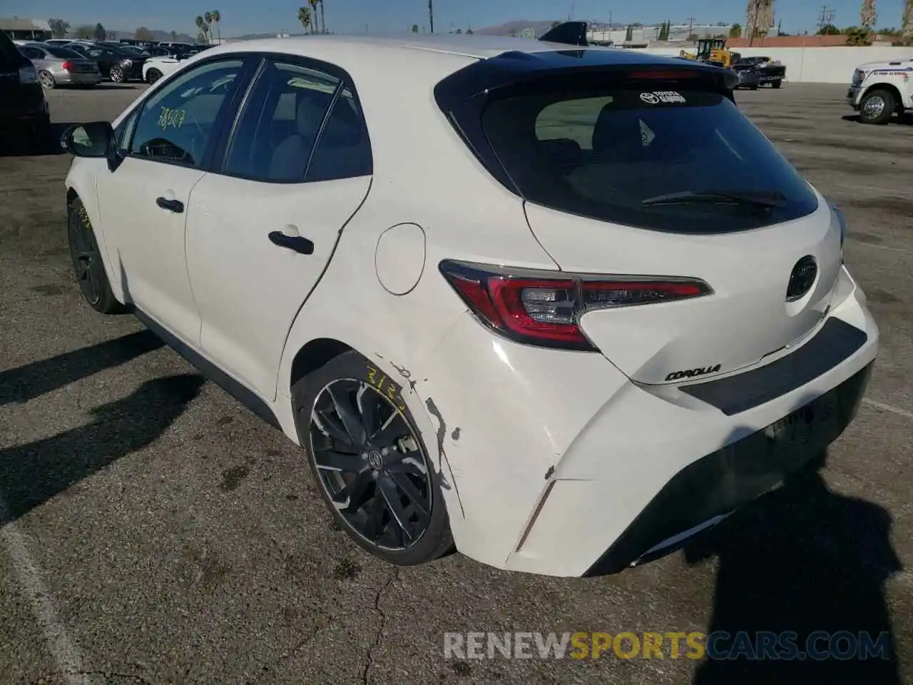 3 Photograph of a damaged car JTND4MBE1M3112313 TOYOTA COROLLA 2021