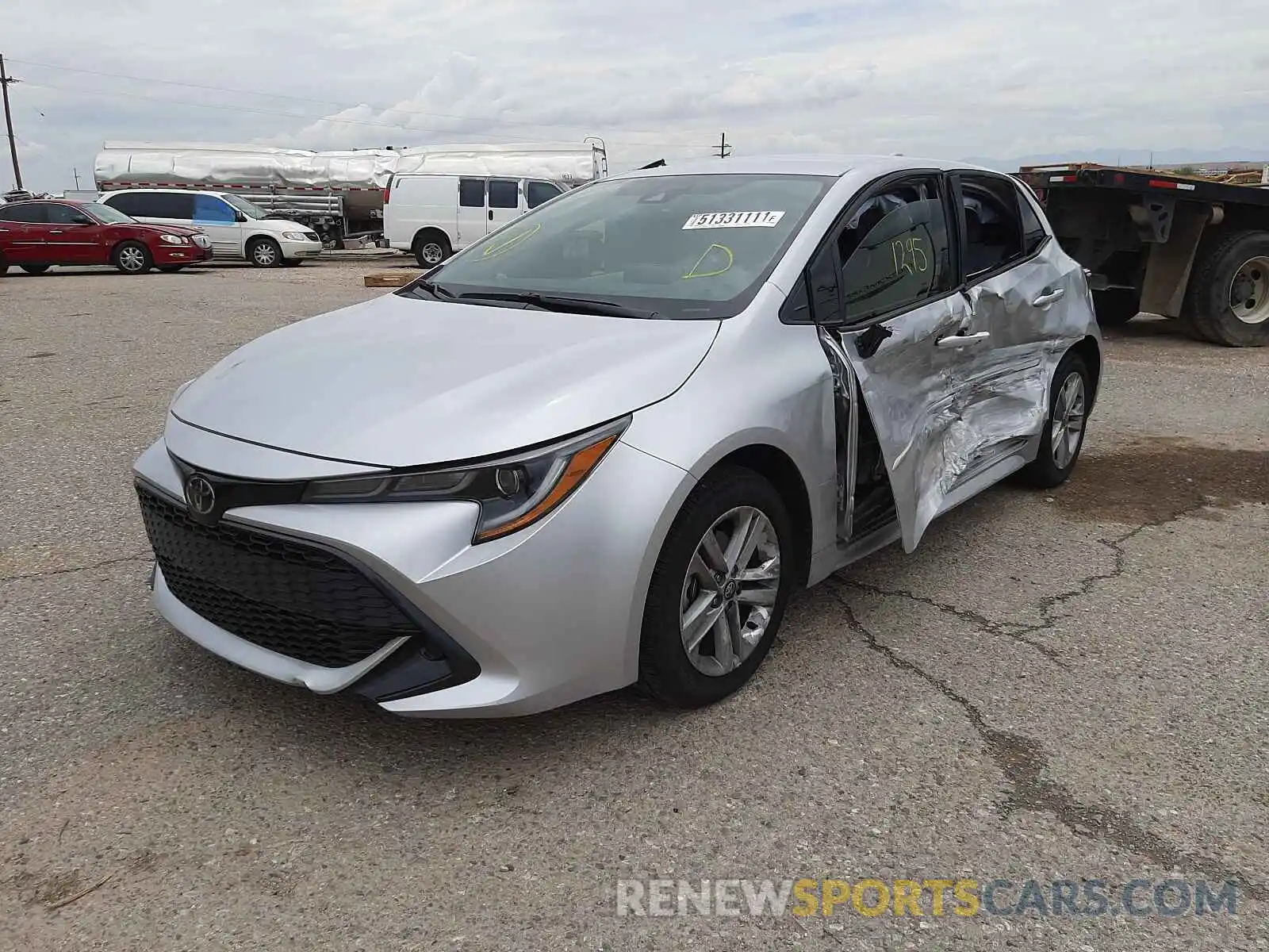 2 Photograph of a damaged car JTND4MBE1M3137566 TOYOTA COROLLA 2021