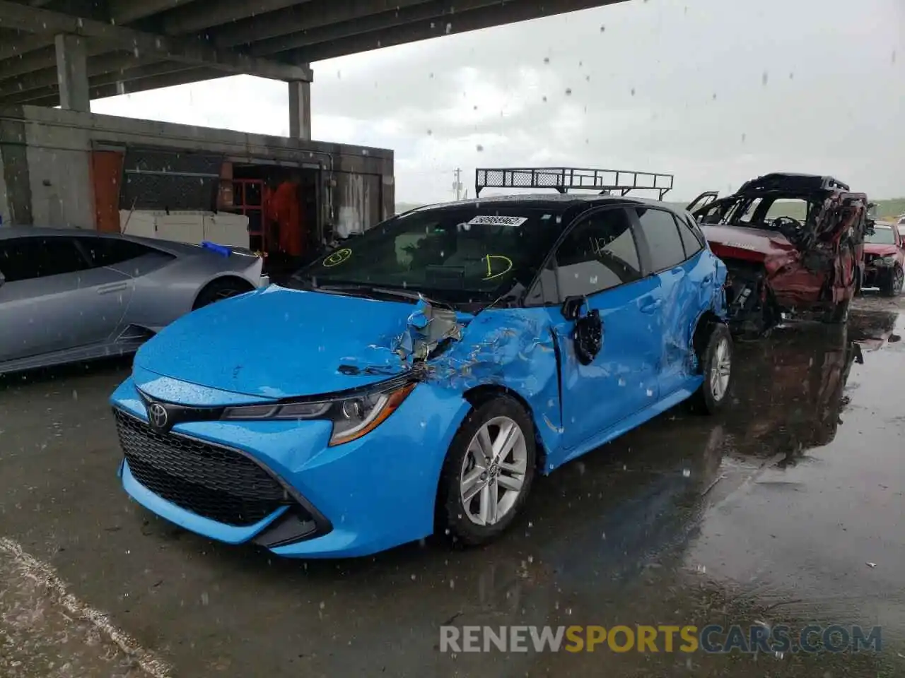 2 Photograph of a damaged car JTND4MBE2M3105418 TOYOTA COROLLA 2021