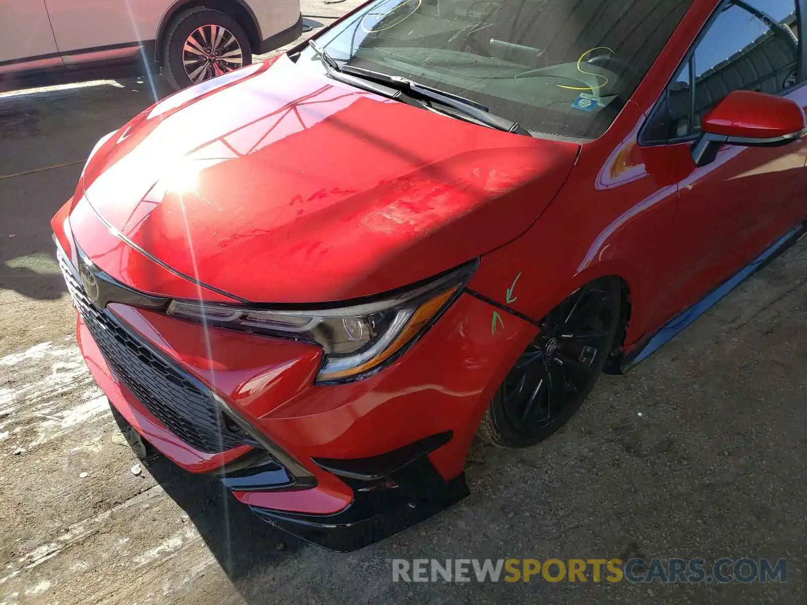 9 Photograph of a damaged car JTND4MBE2M3108349 TOYOTA COROLLA 2021