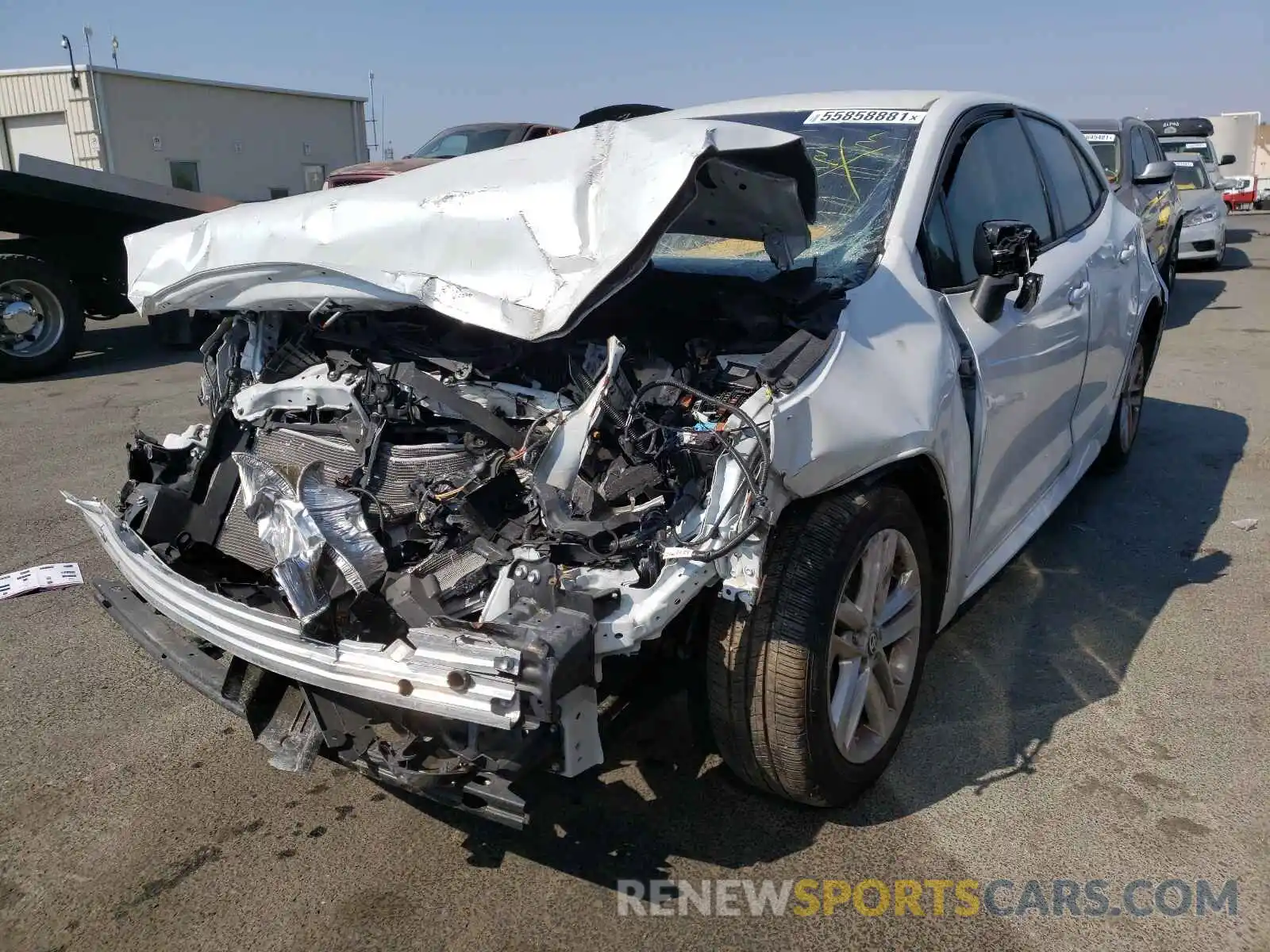 2 Photograph of a damaged car JTND4MBE2M3113583 TOYOTA COROLLA 2021