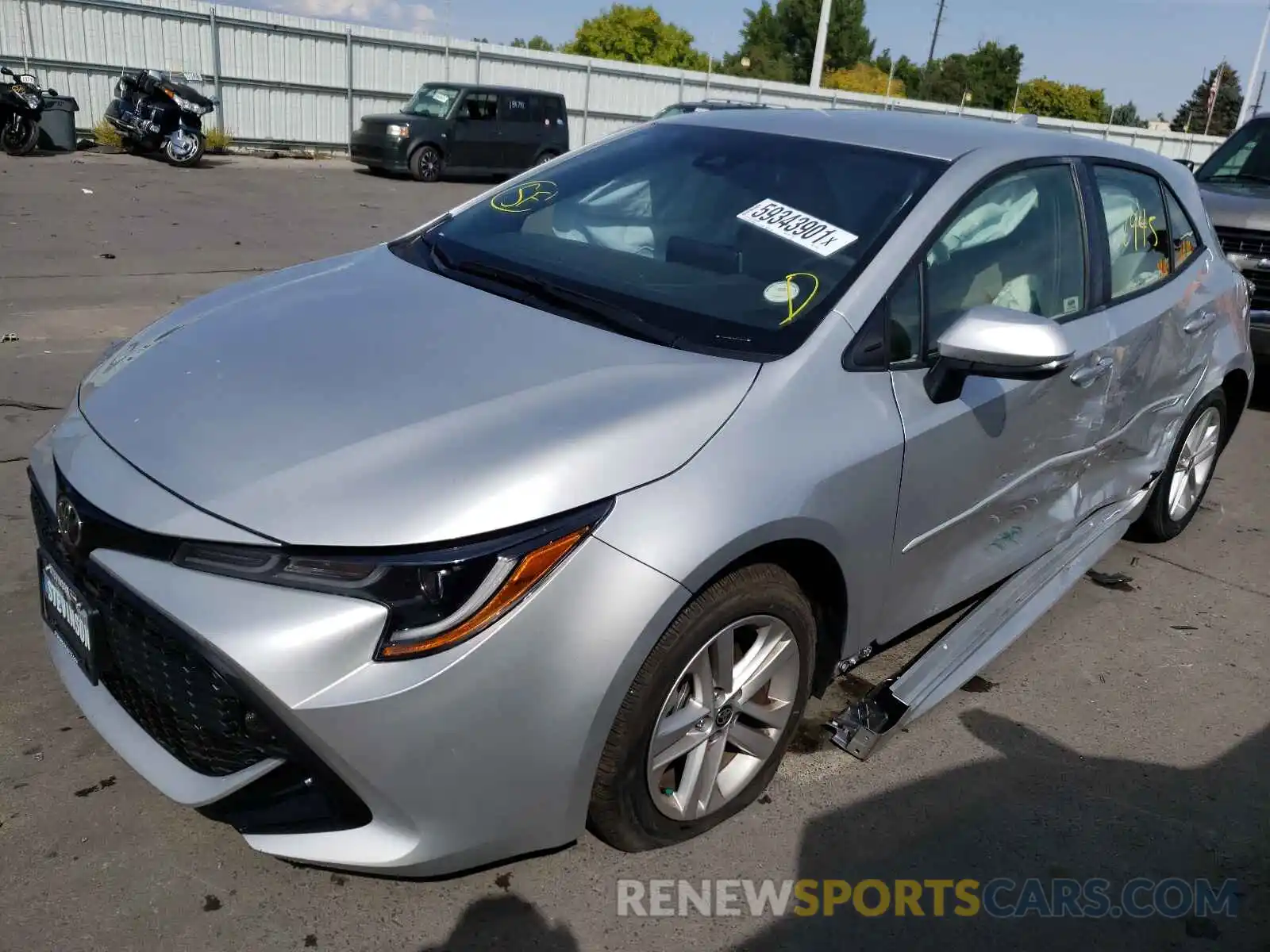 2 Photograph of a damaged car JTND4MBE2M3113647 TOYOTA COROLLA 2021