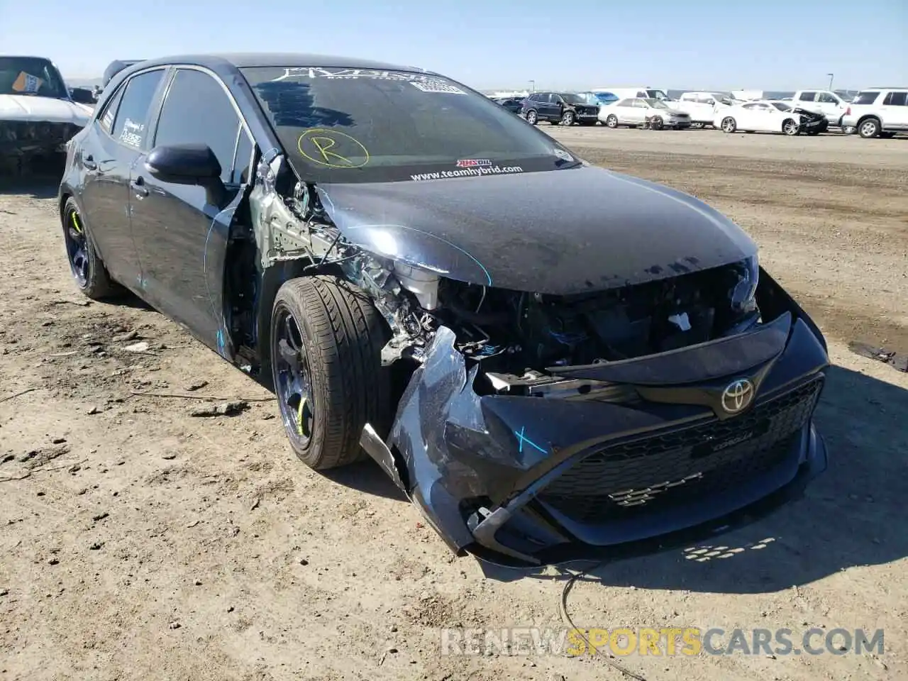 1 Photograph of a damaged car JTND4MBE2M3135633 TOYOTA COROLLA 2021