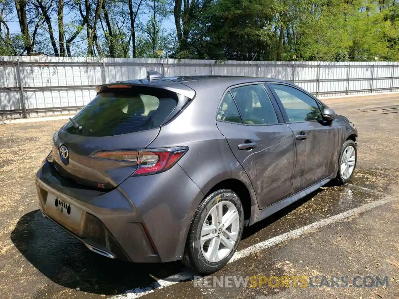 4 Photograph of a damaged car JTND4MBE2M3136376 TOYOTA COROLLA 2021