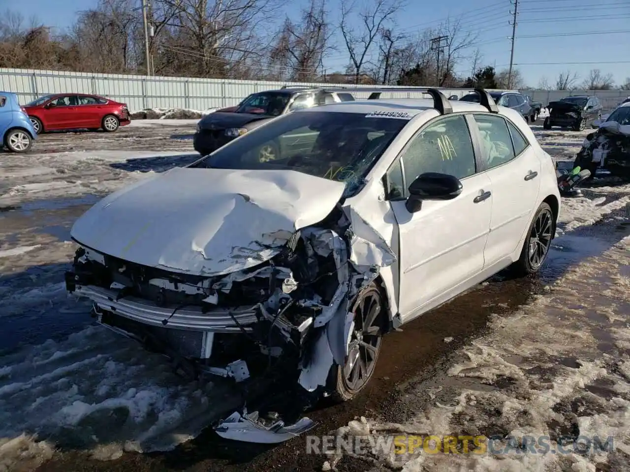 2 Photograph of a damaged car JTND4MBE2M3137964 TOYOTA COROLLA 2021