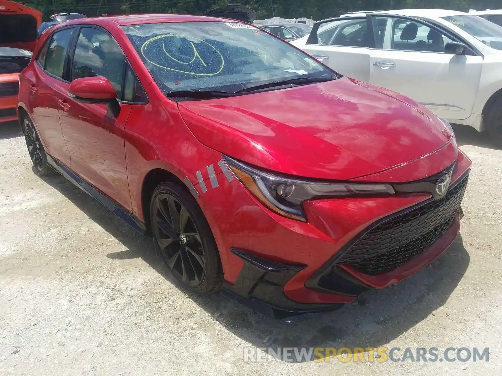 1 Photograph of a damaged car JTND4MBE3M3105377 TOYOTA COROLLA 2021