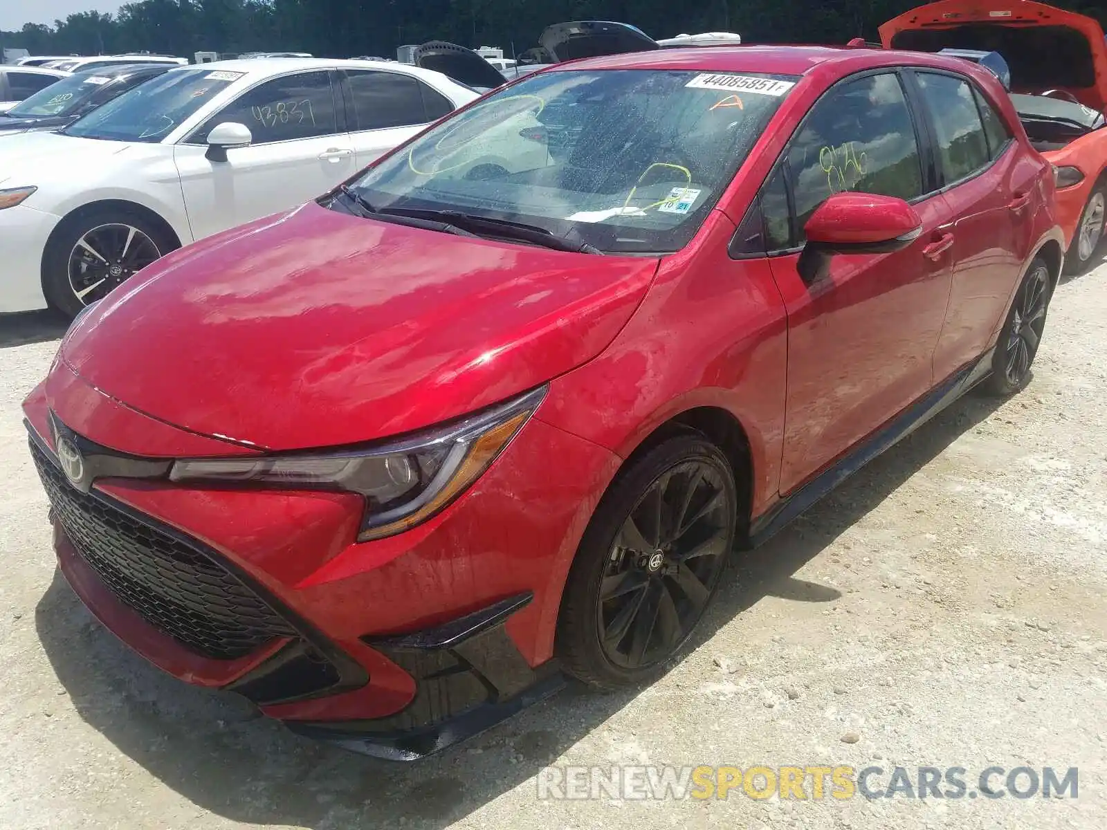 2 Photograph of a damaged car JTND4MBE3M3105377 TOYOTA COROLLA 2021