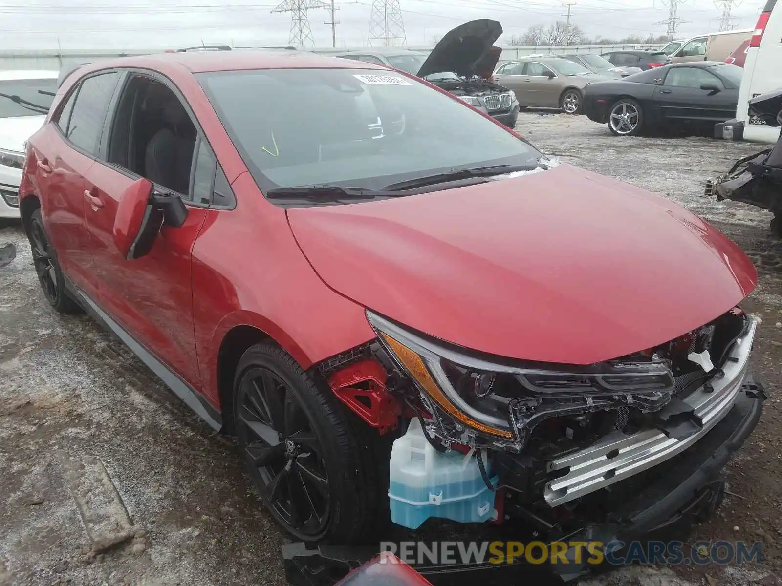 1 Photograph of a damaged car JTND4MBE3M3106951 TOYOTA COROLLA 2021