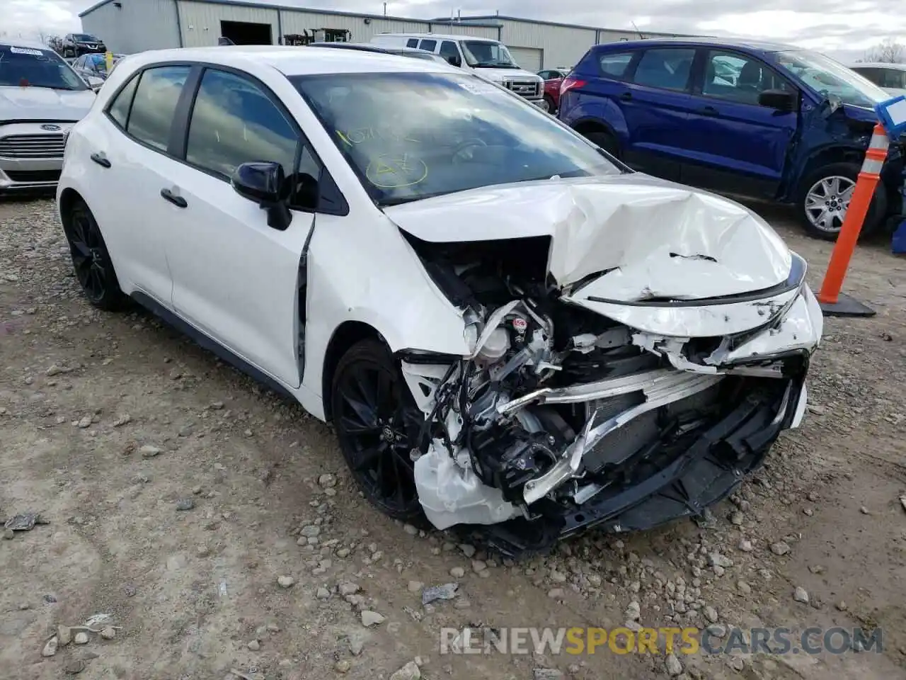 1 Photograph of a damaged car JTND4MBE3M3107162 TOYOTA COROLLA 2021