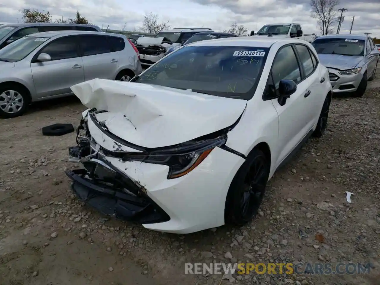 2 Photograph of a damaged car JTND4MBE3M3107162 TOYOTA COROLLA 2021