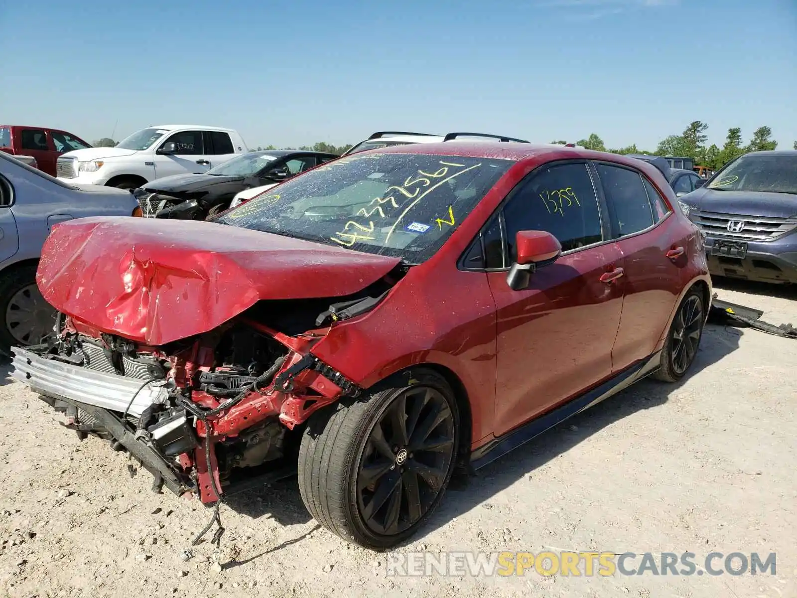 2 Photograph of a damaged car JTND4MBE3M3109929 TOYOTA COROLLA 2021