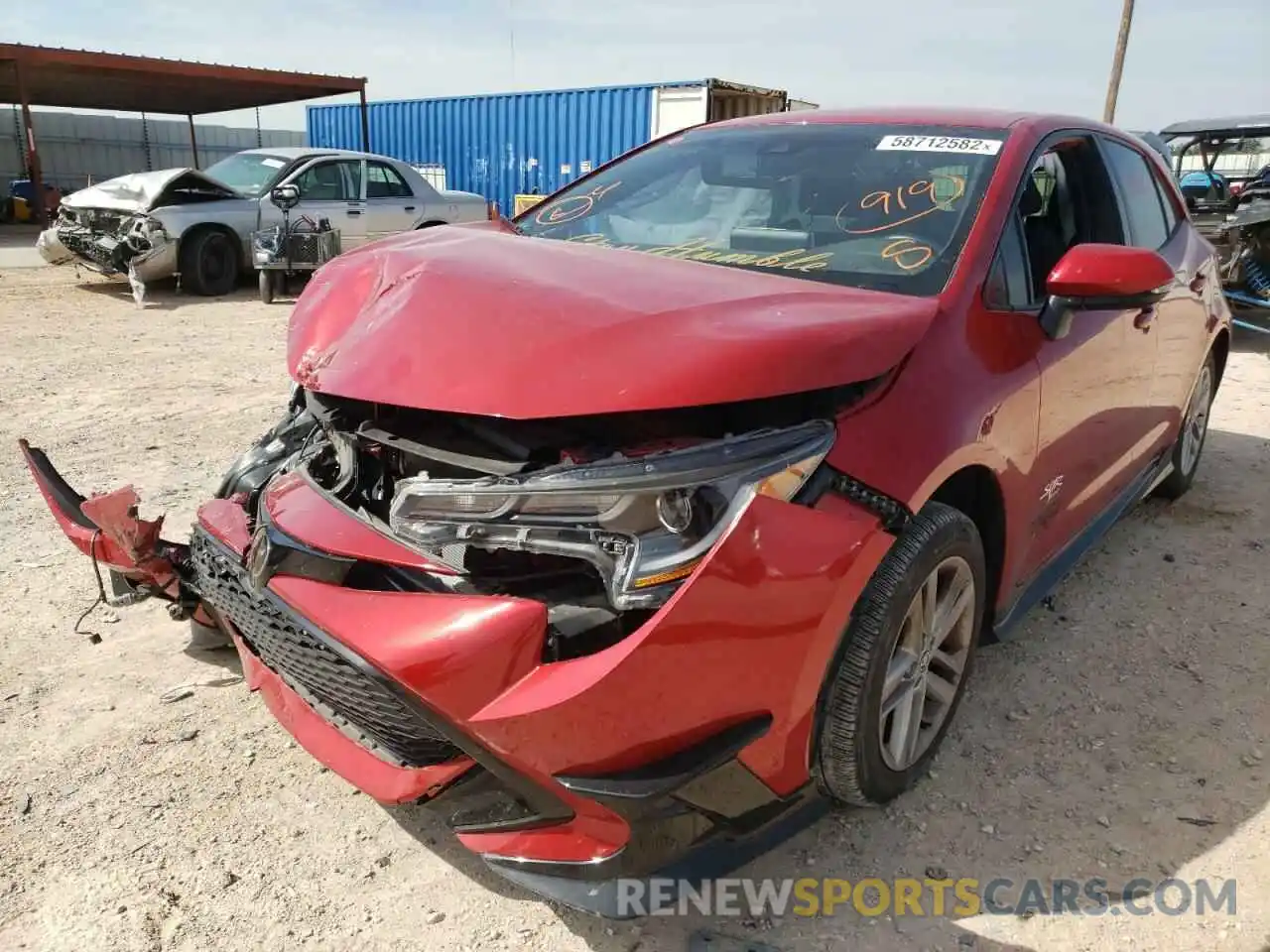 2 Photograph of a damaged car JTND4MBE3M3111700 TOYOTA COROLLA 2021