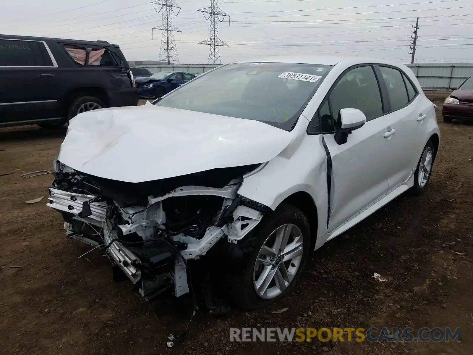 2 Photograph of a damaged car JTND4MBE3M3112703 TOYOTA COROLLA 2021