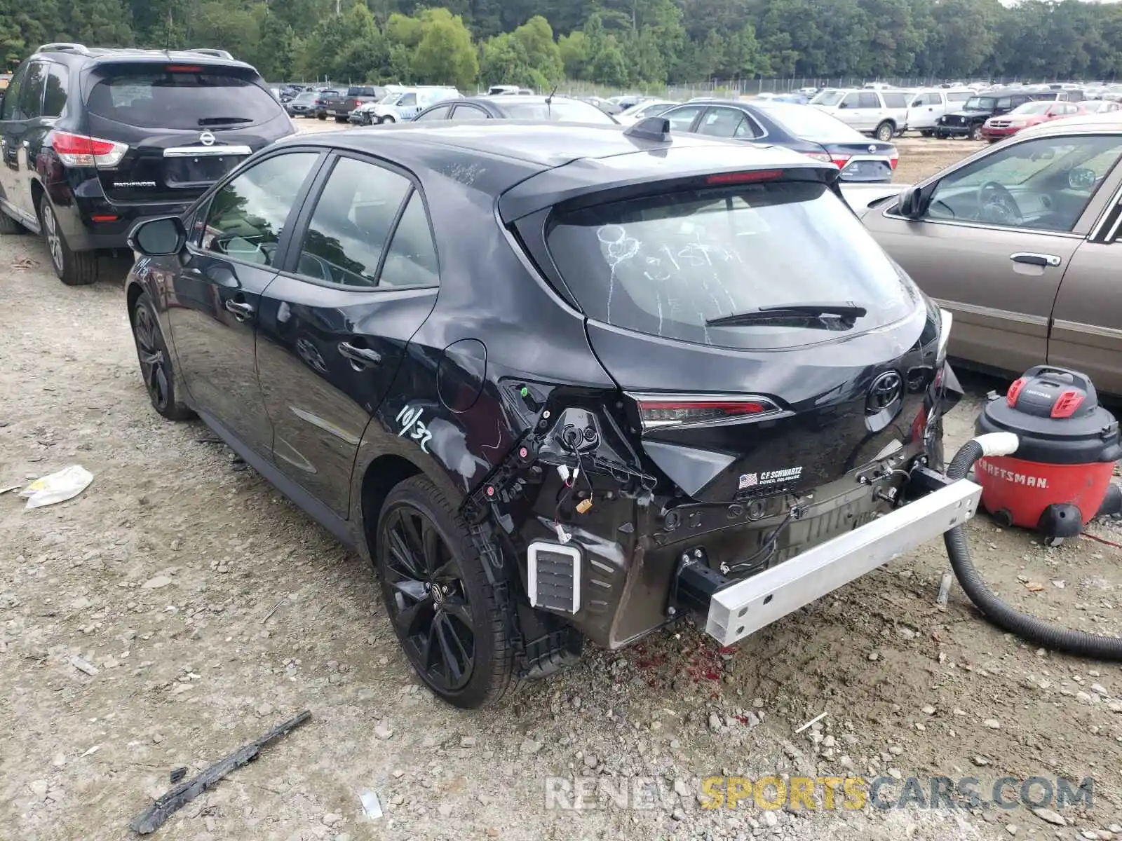 3 Photograph of a damaged car JTND4MBE3M3121837 TOYOTA COROLLA 2021